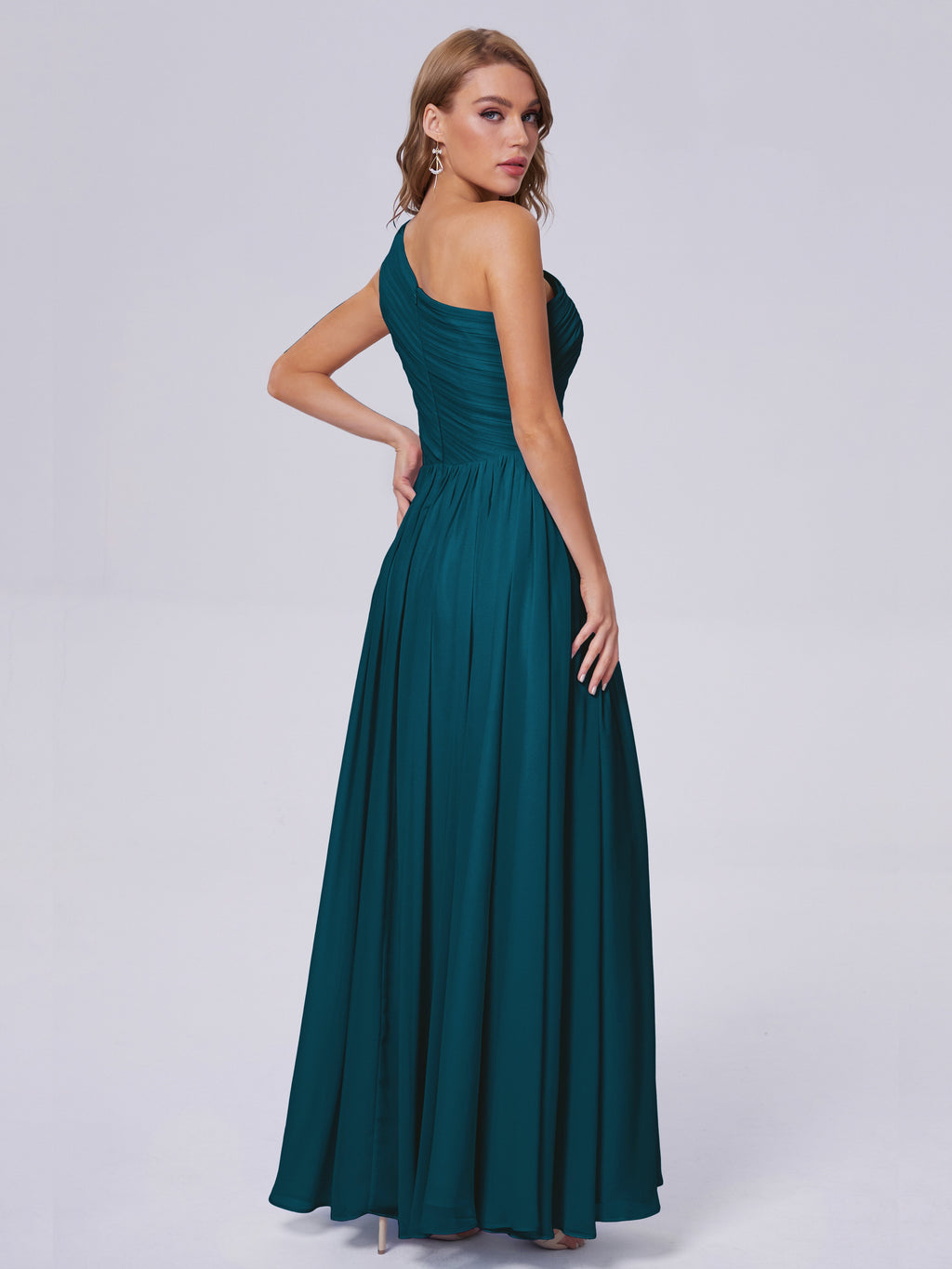 Paige Inexpensive One Shoulder Chiffon Bridesmaid Dresses