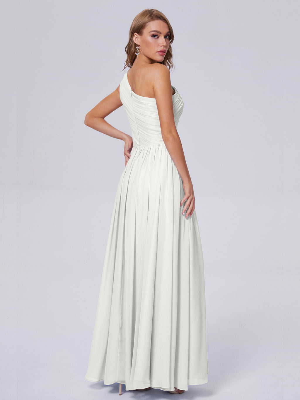 Paige Inexpensive One Shoulder Chiffon Bridesmaid Dresses