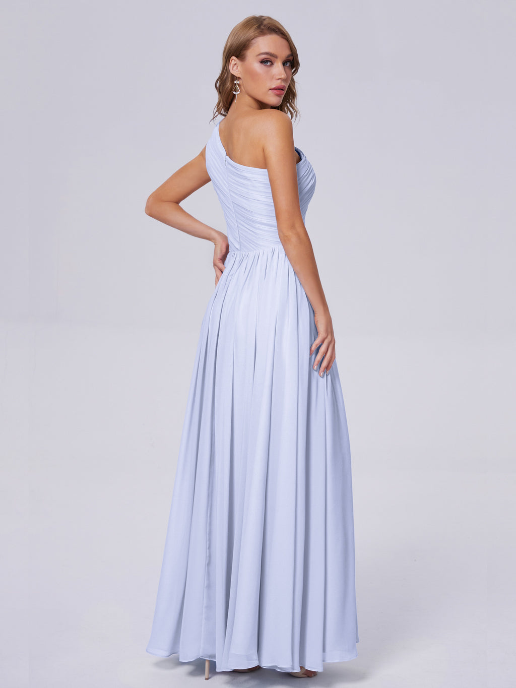 Paige Inexpensive One Shoulder Chiffon Bridesmaid Dresses