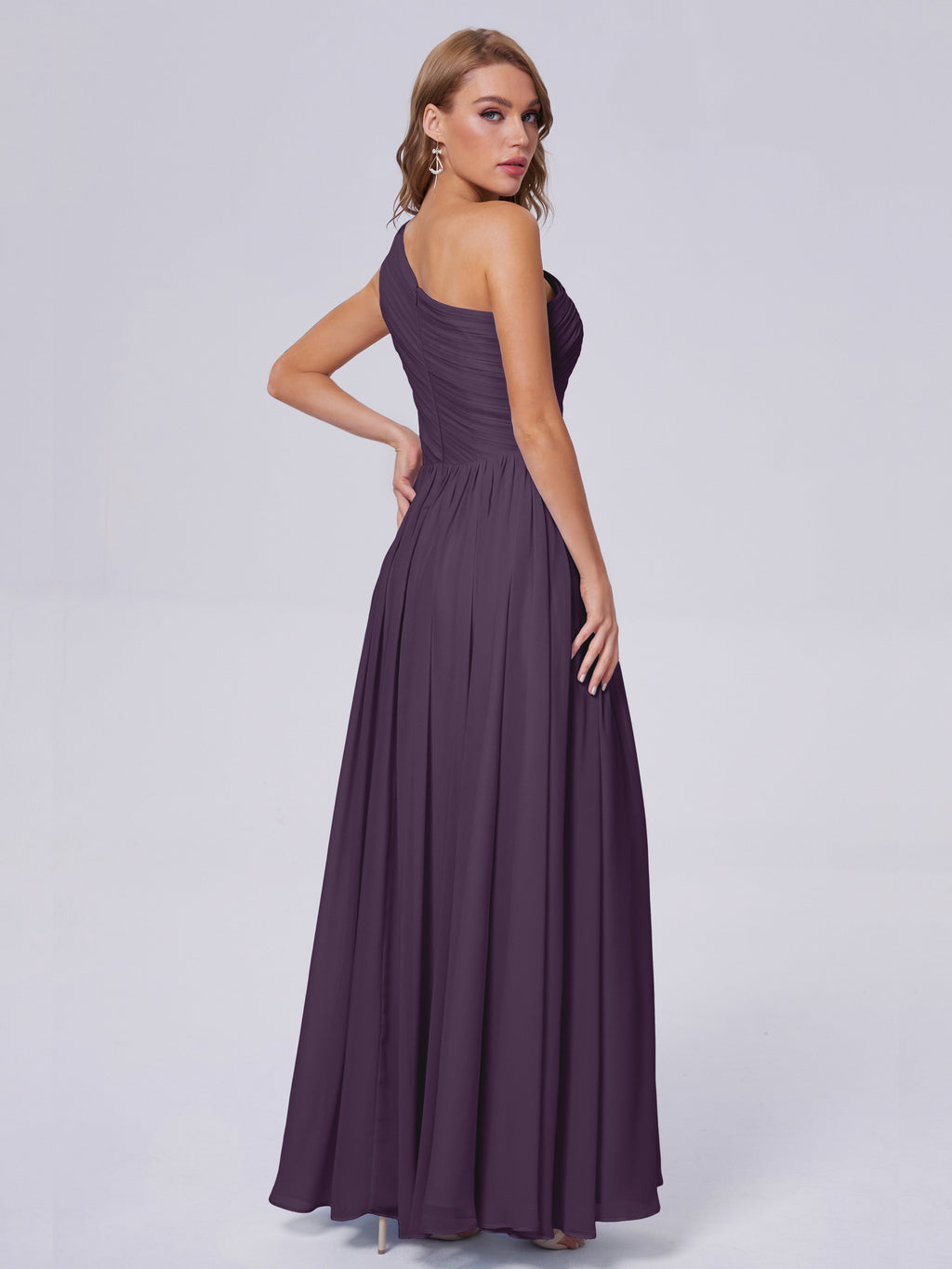 Paige Inexpensive One Shoulder Chiffon Bridesmaid Dresses