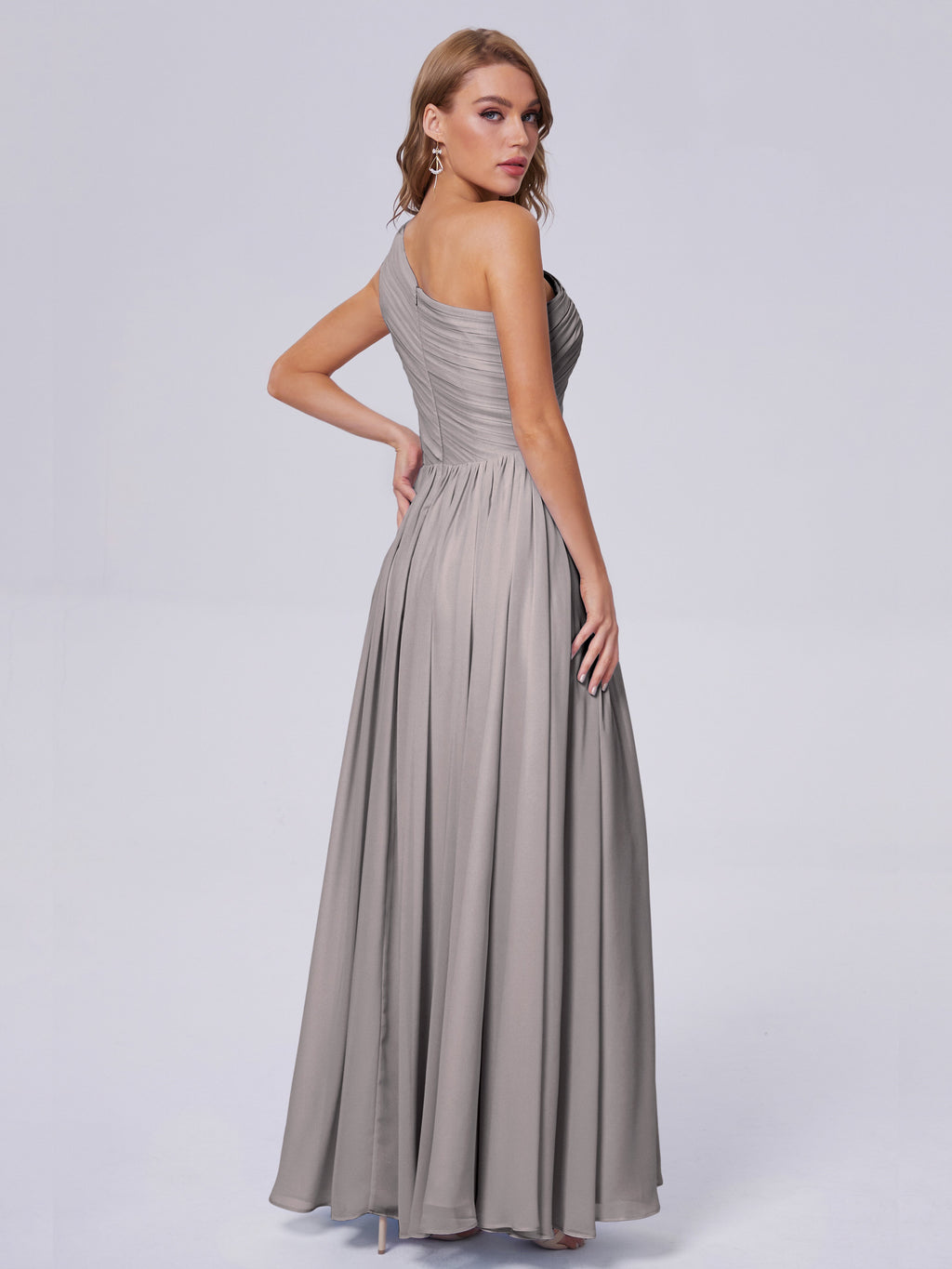 Paige Inexpensive One Shoulder Chiffon Bridesmaid Dresses