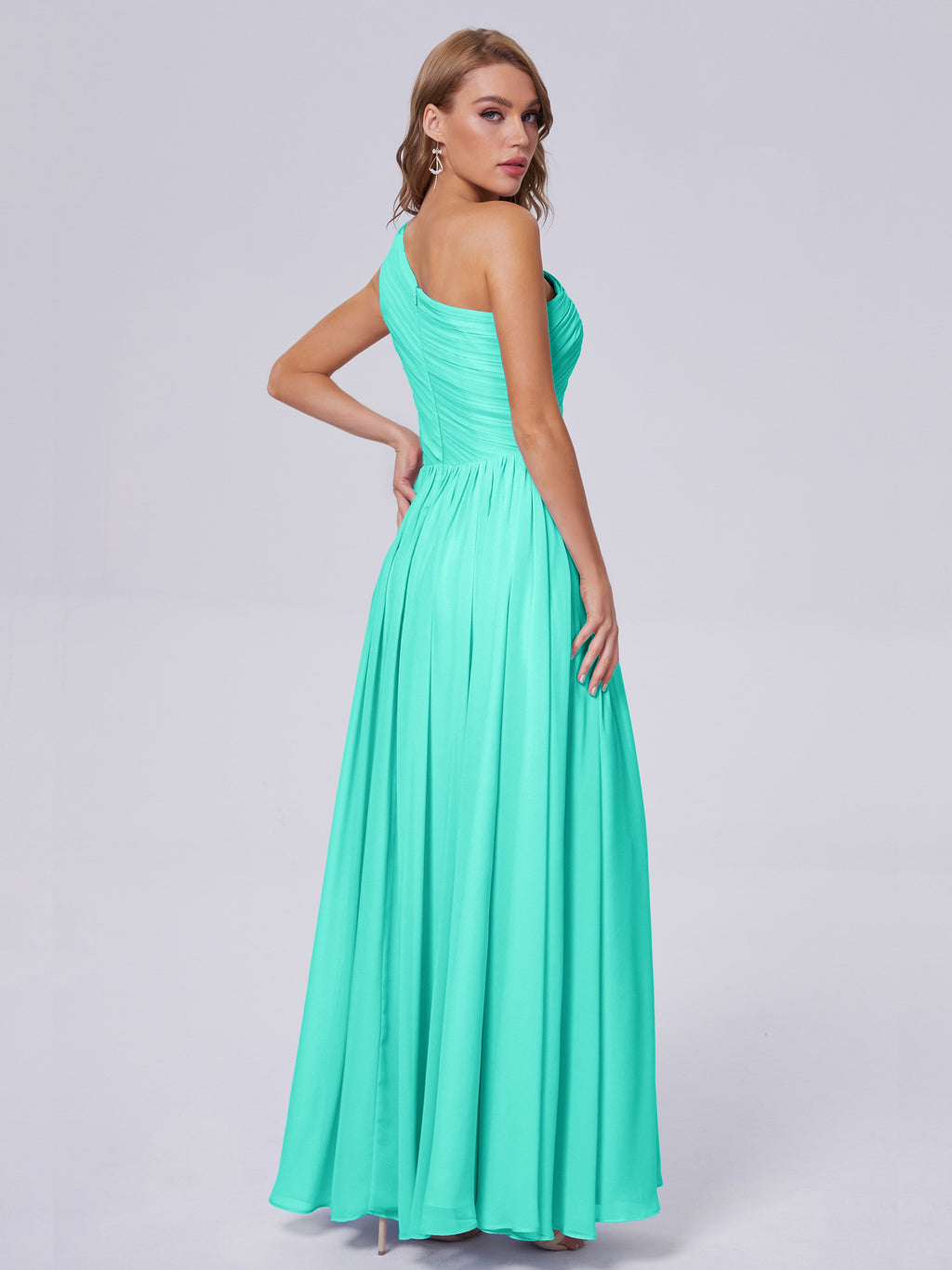 Paige Inexpensive One Shoulder Chiffon Bridesmaid Dresses