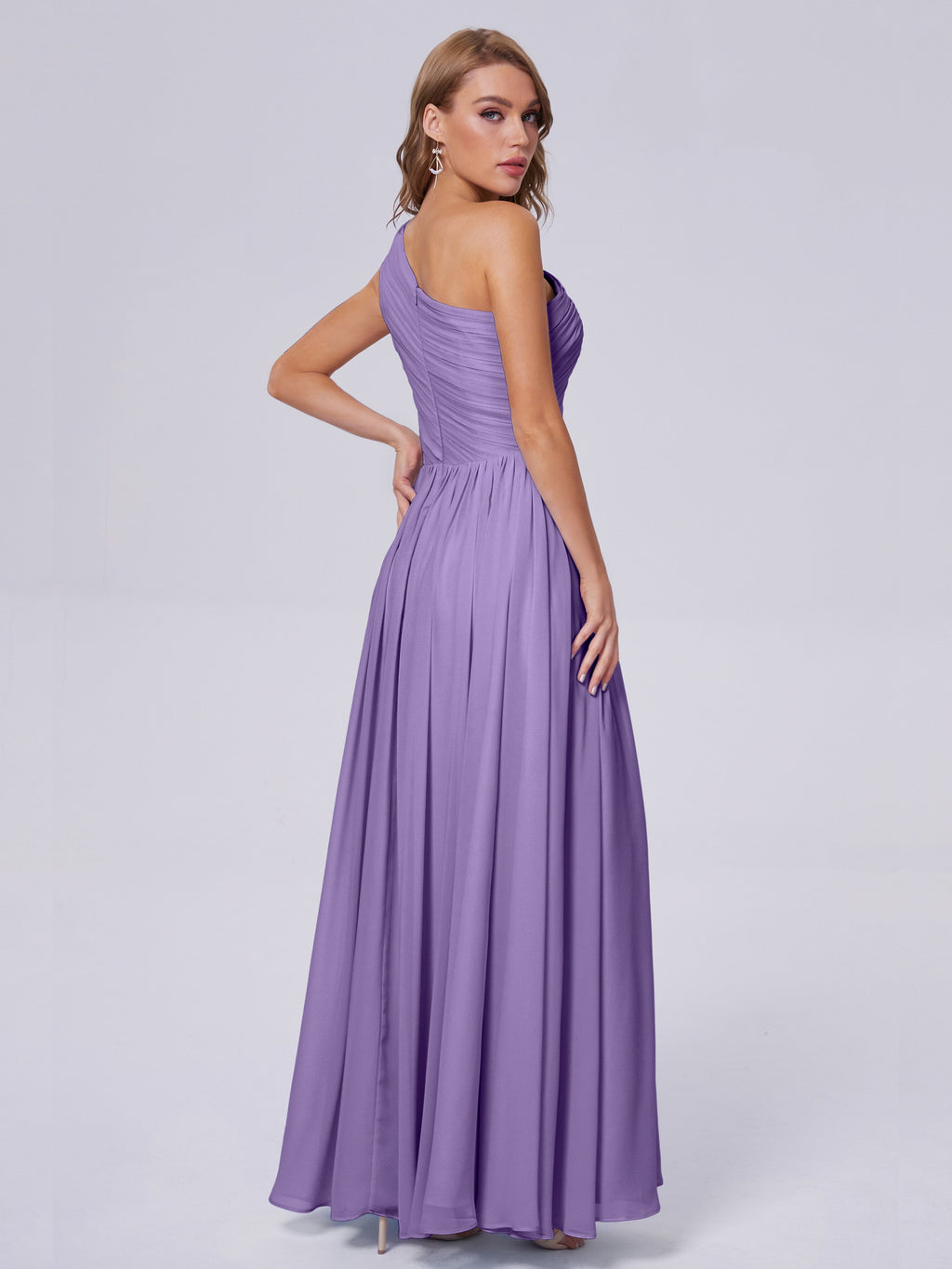 Paige Inexpensive One Shoulder Chiffon Bridesmaid Dresses