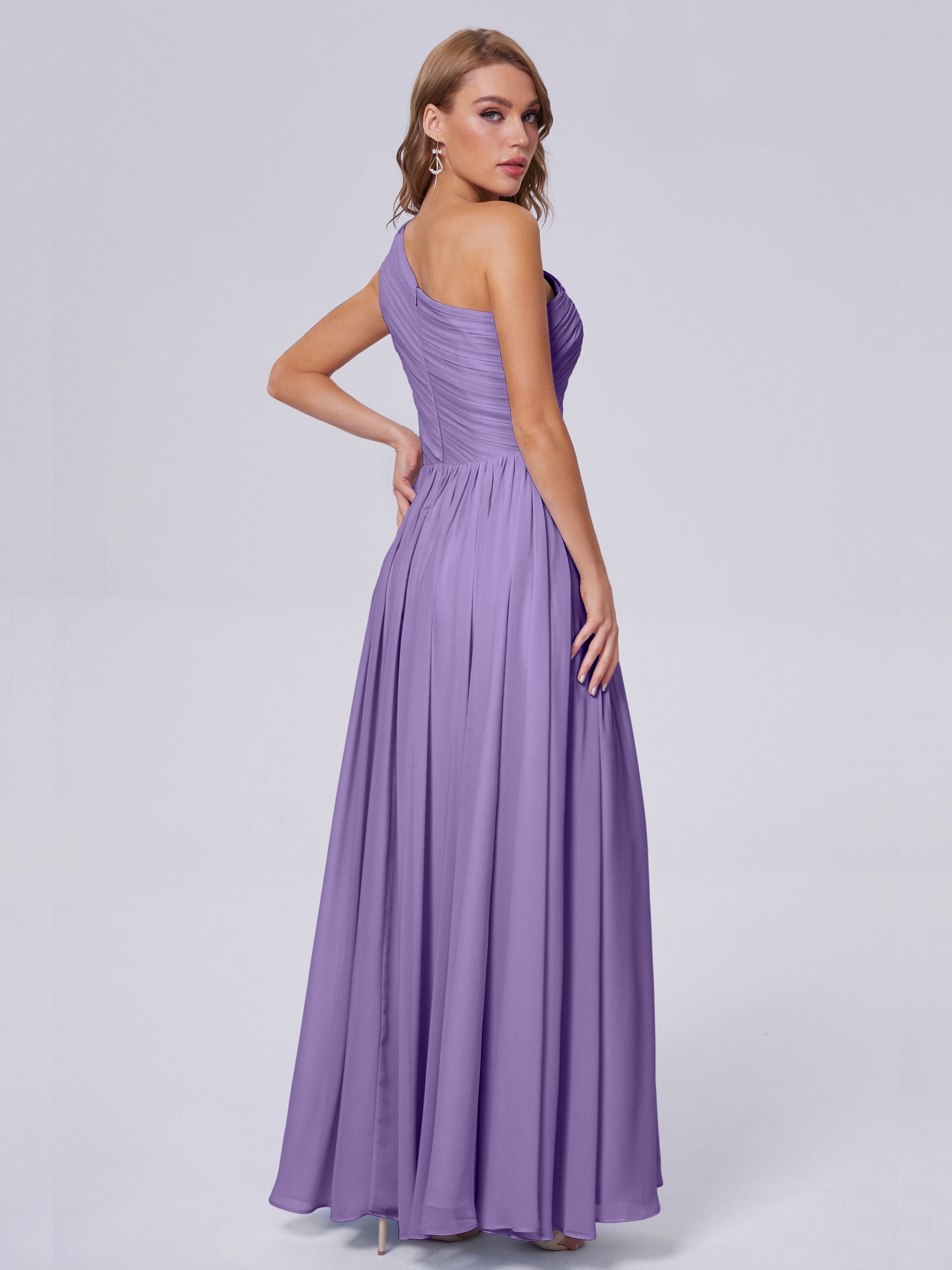 Paige Inexpensive One Shoulder Chiffon Bridesmaid Dresses