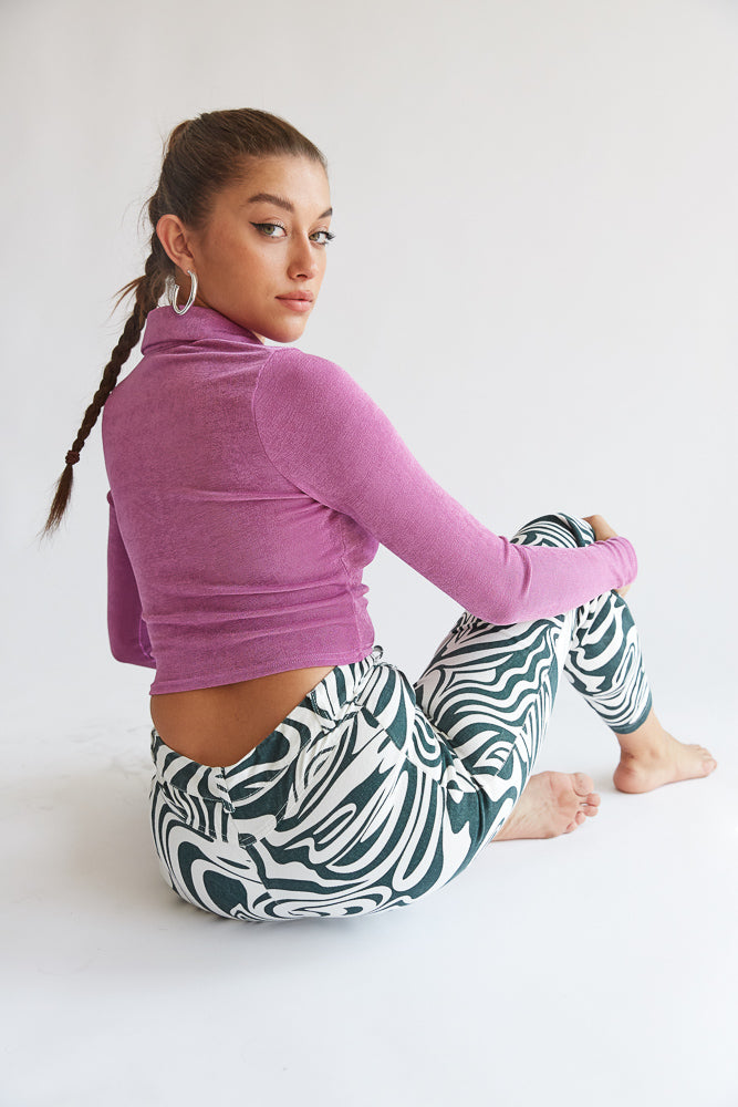 Glendale Collared Crop Top