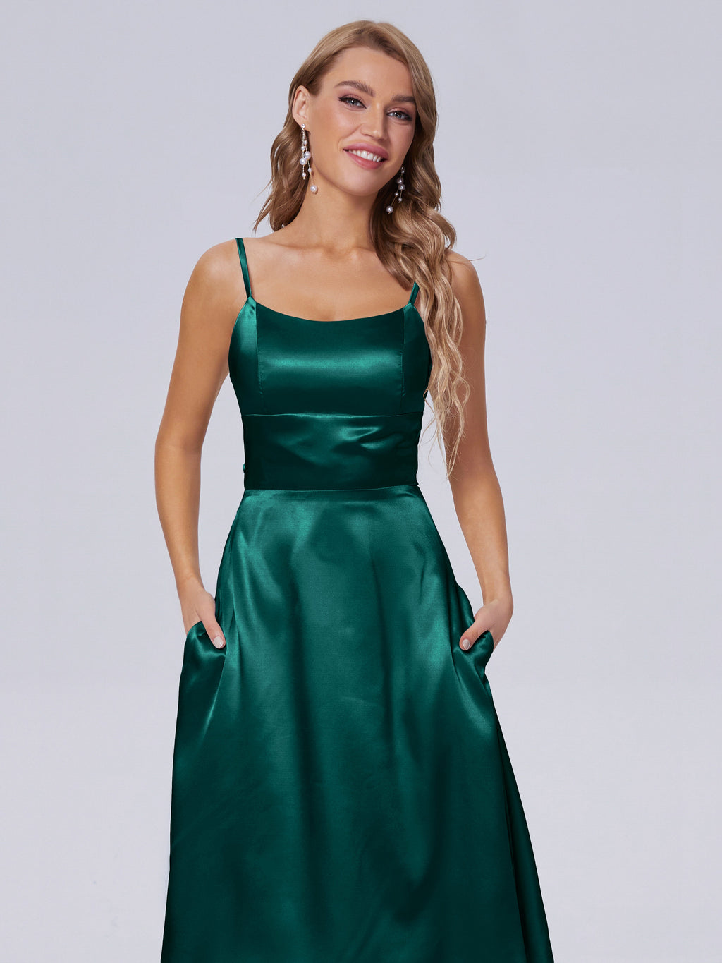 Rowan Scoop Soft Satin Short Bridesmaid Dresses