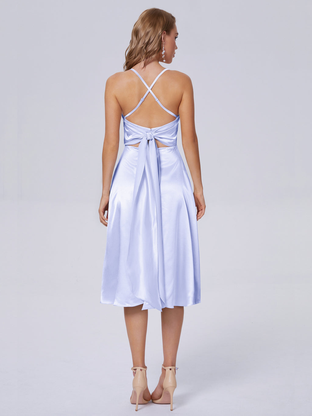 Rowan Scoop Soft Satin Short Bridesmaid Dresses