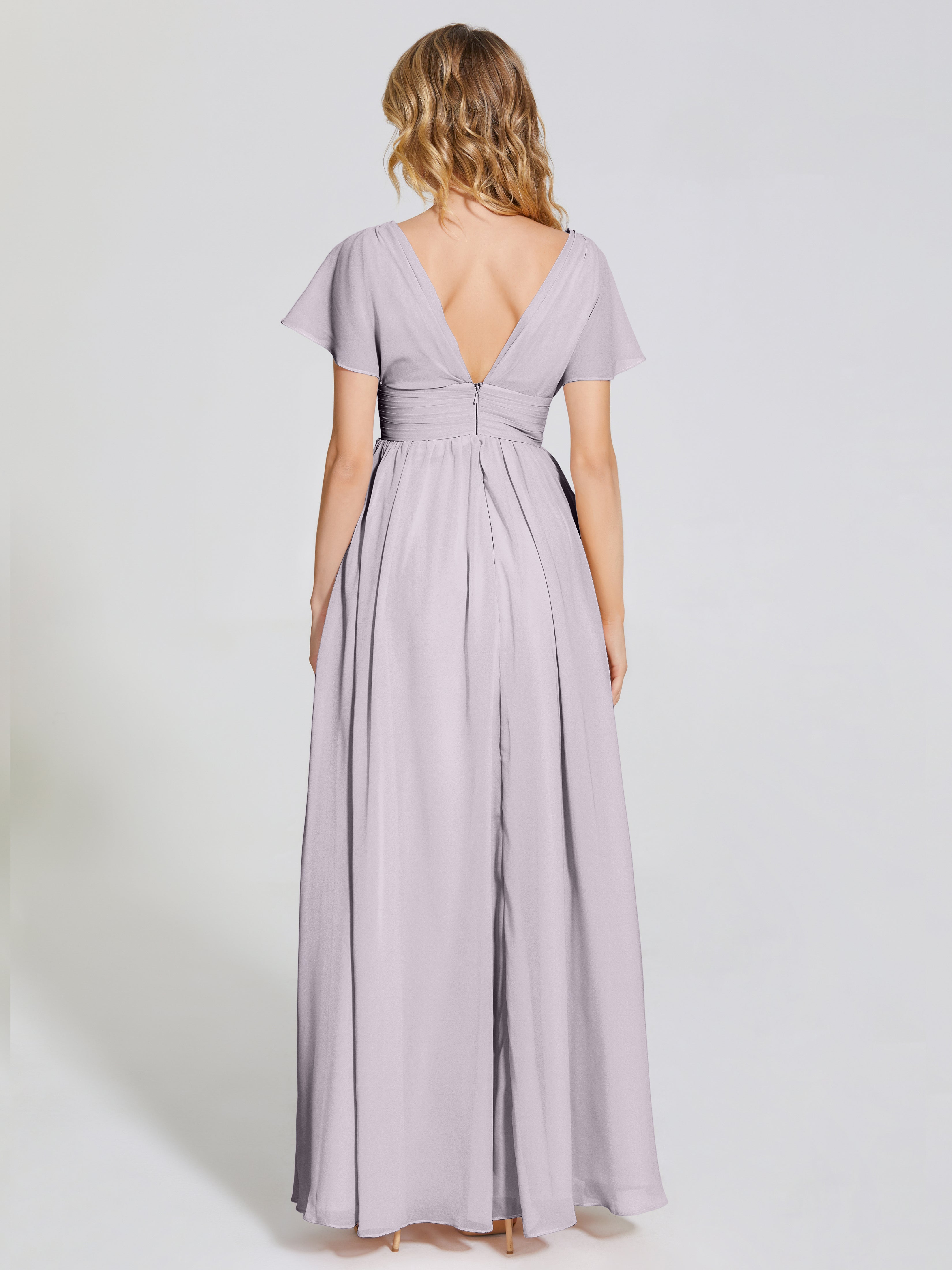 Malia Sleeves Bridesmaid Dress With Empire Waist