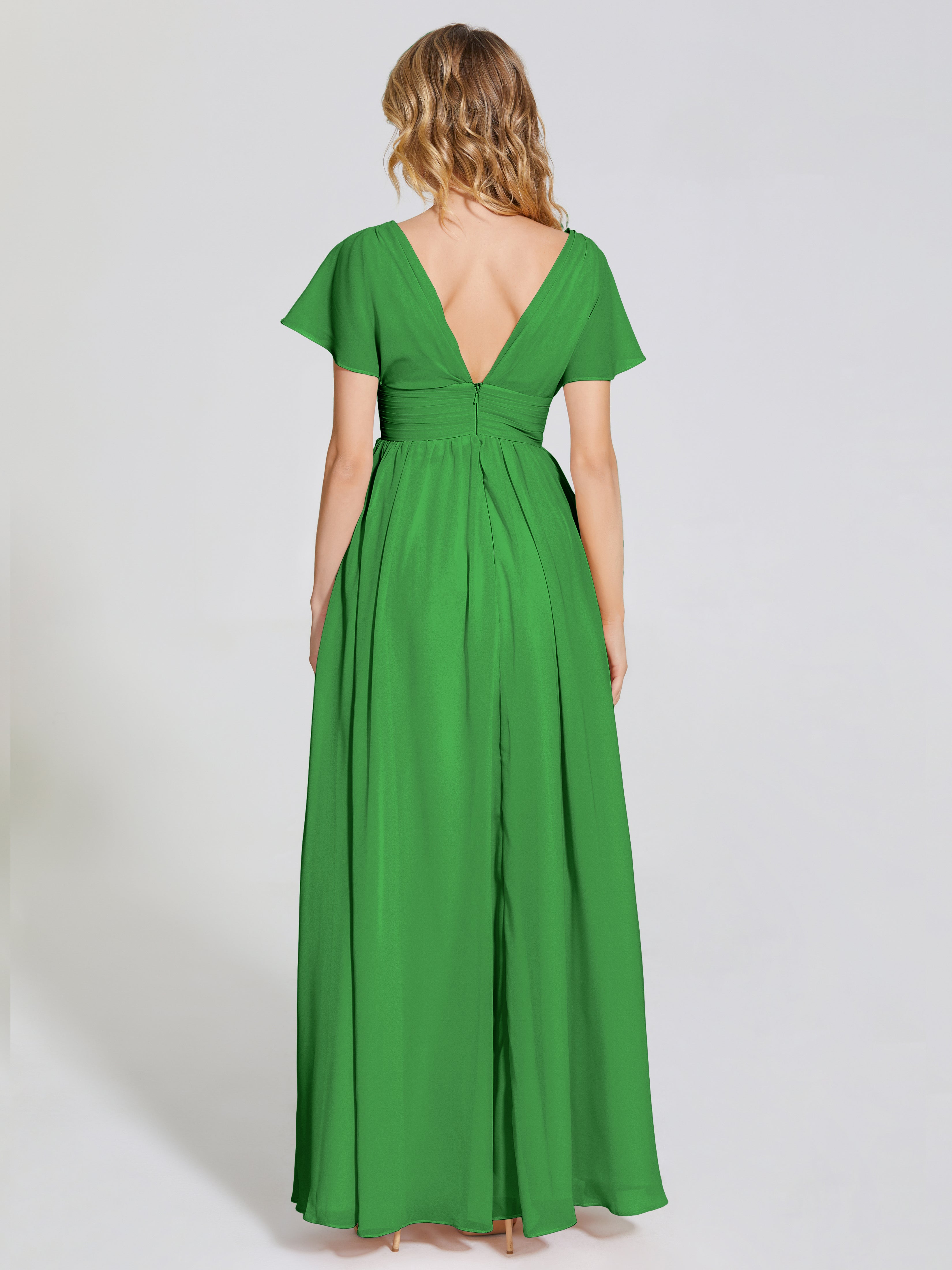 Malia Sleeves Bridesmaid Dress With Empire Waist