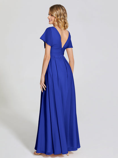 Malia Sleeves Bridesmaid Dress With Empire Waist