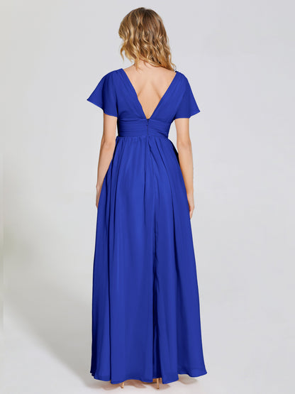 Malia Sleeves Bridesmaid Dress With Empire Waist