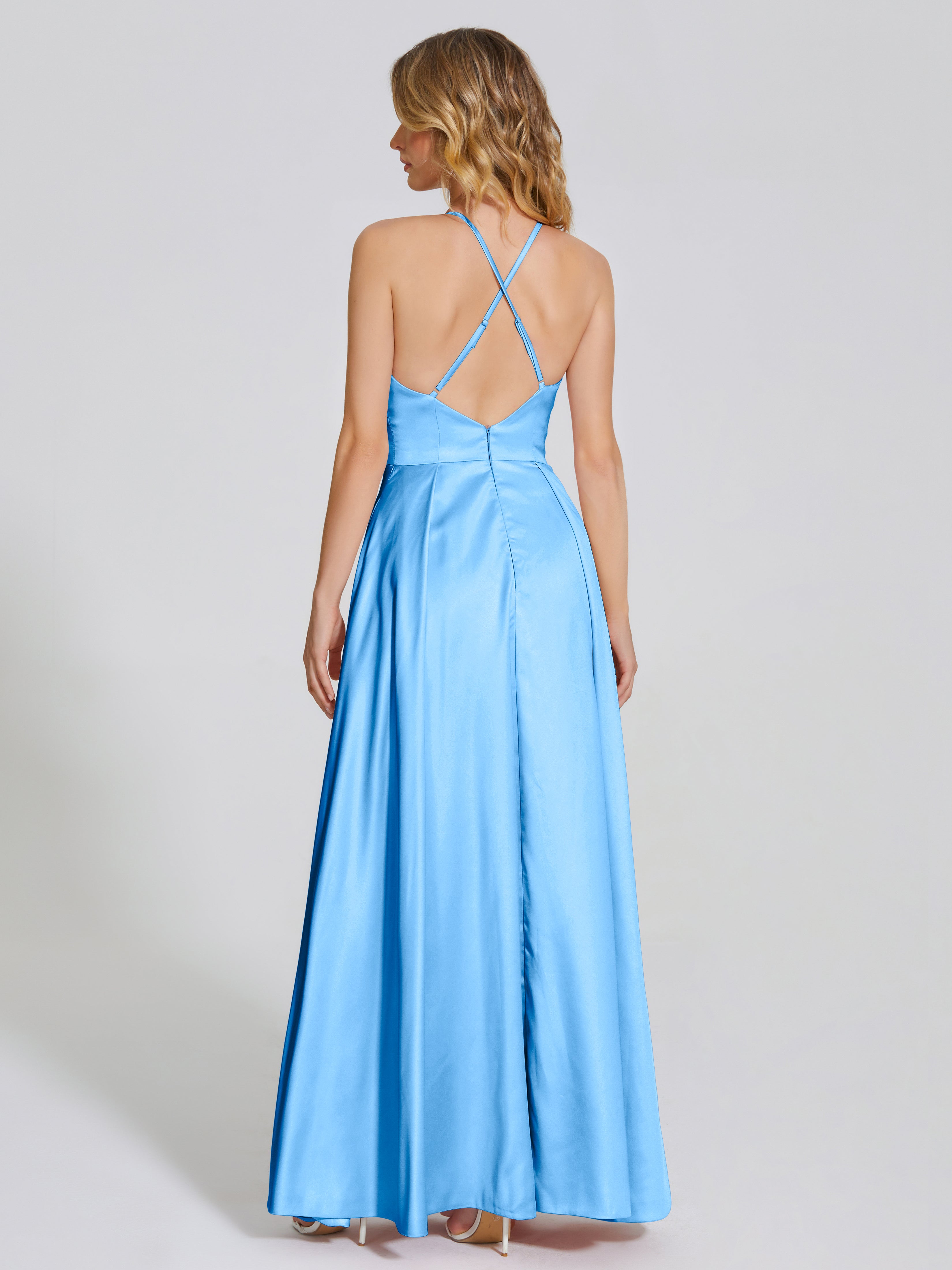 Dakota Soft Satin Bridesmaid Dress With Cutout