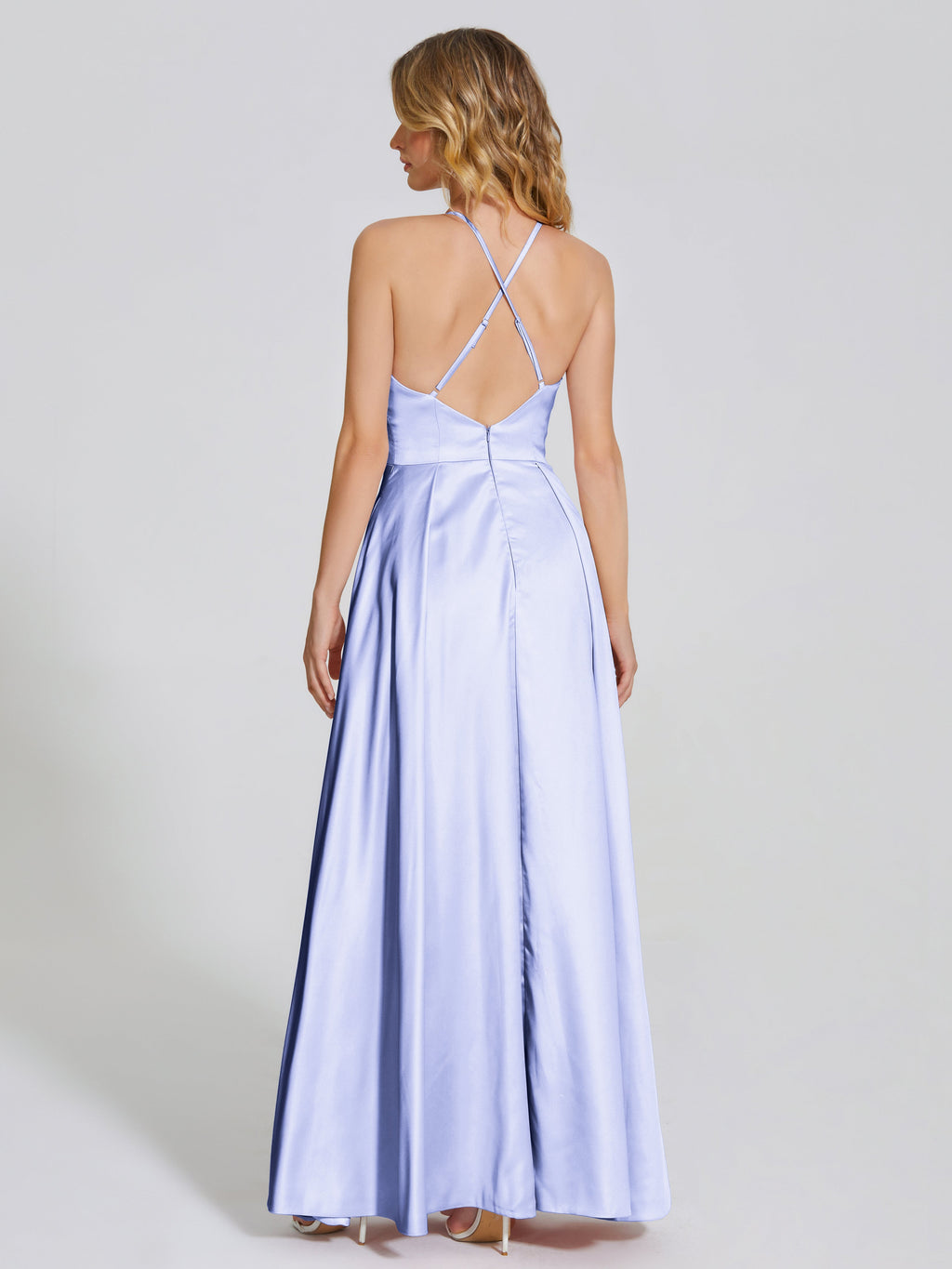 Dakota Soft Satin Bridesmaid Dress With Cutout