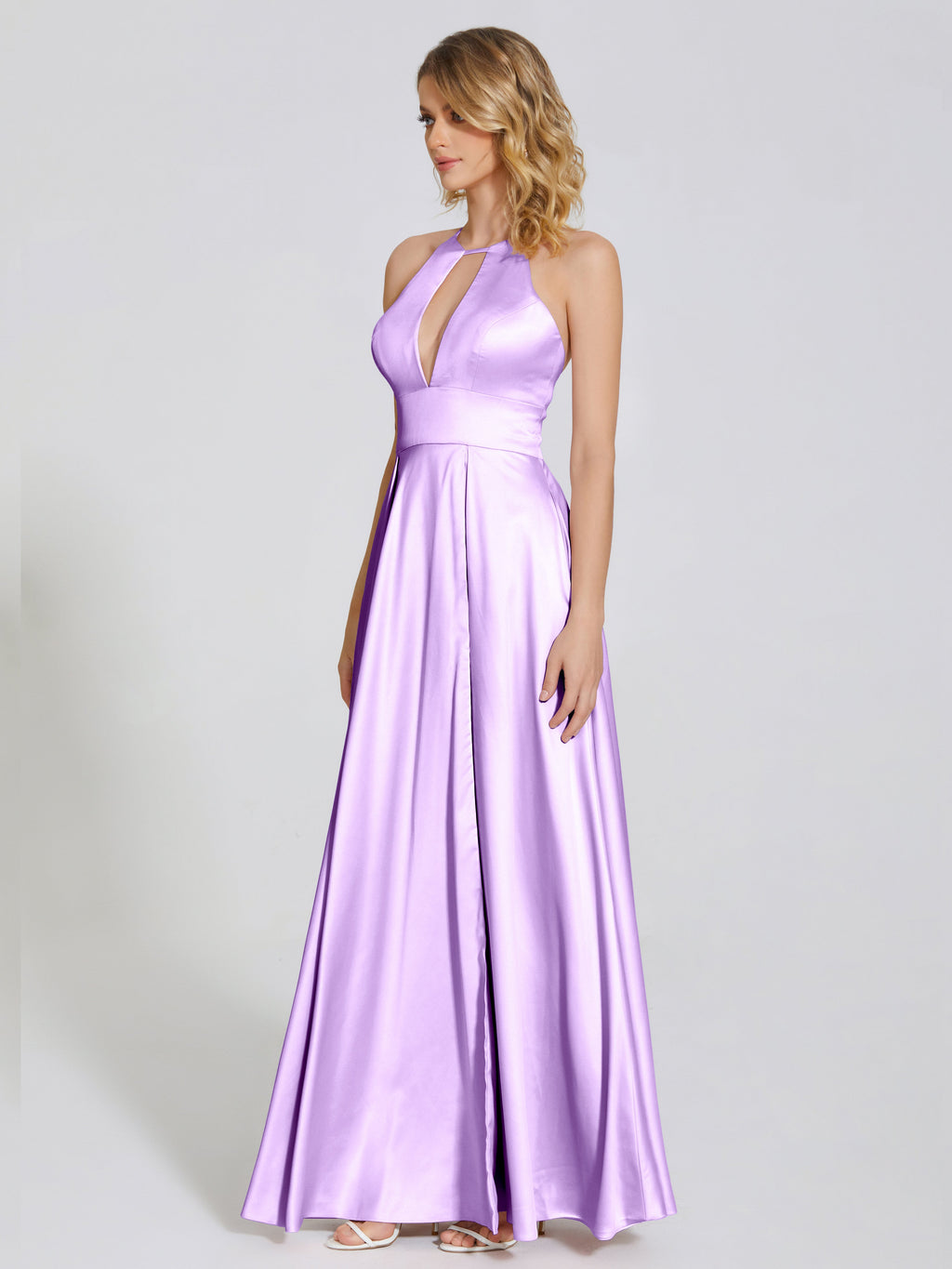Dakota Soft Satin Bridesmaid Dress With Cutout