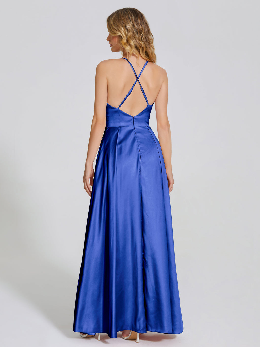 Dakota Soft Satin Bridesmaid Dress With Cutout