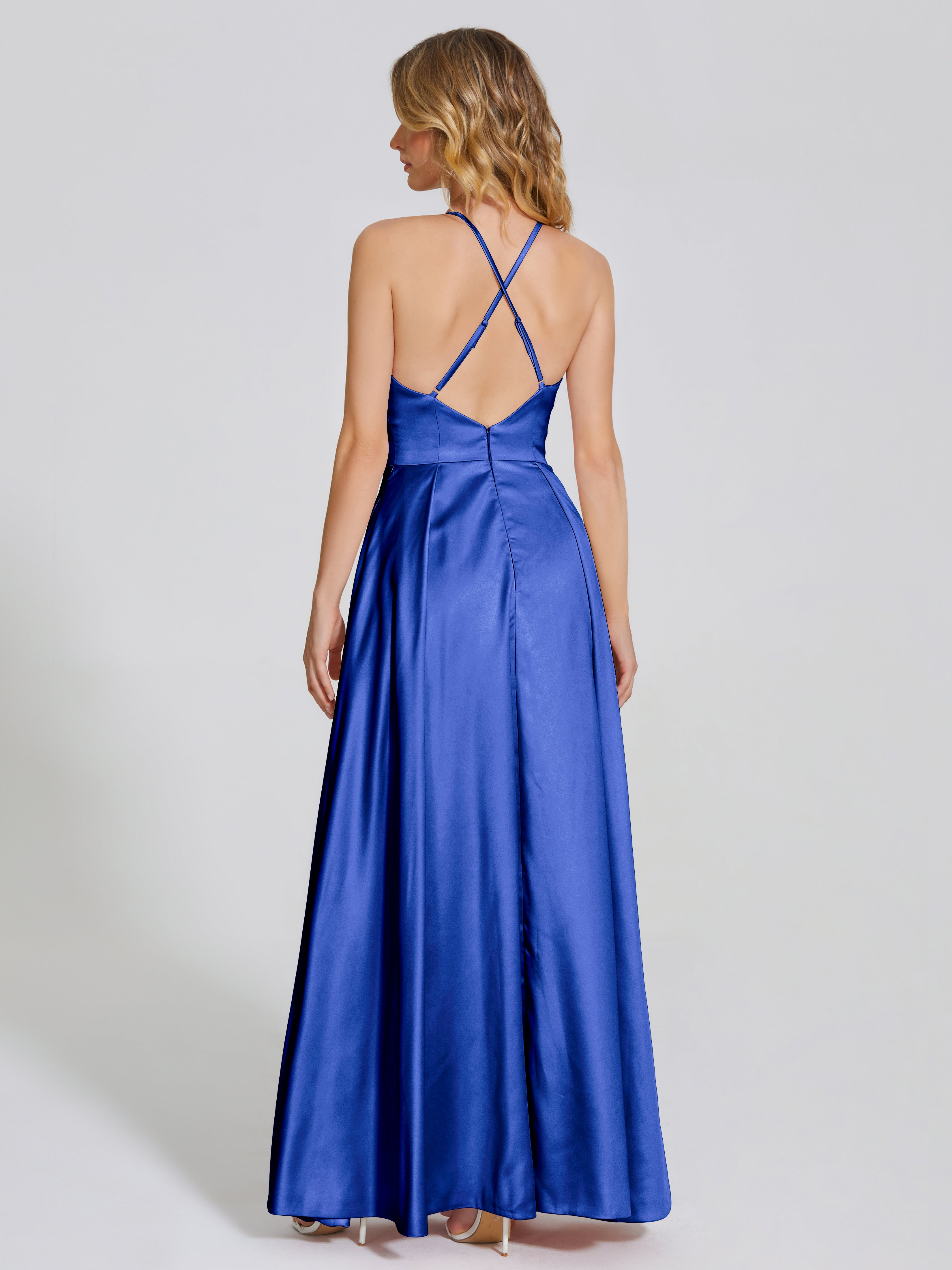Dakota Soft Satin Bridesmaid Dress With Cutout