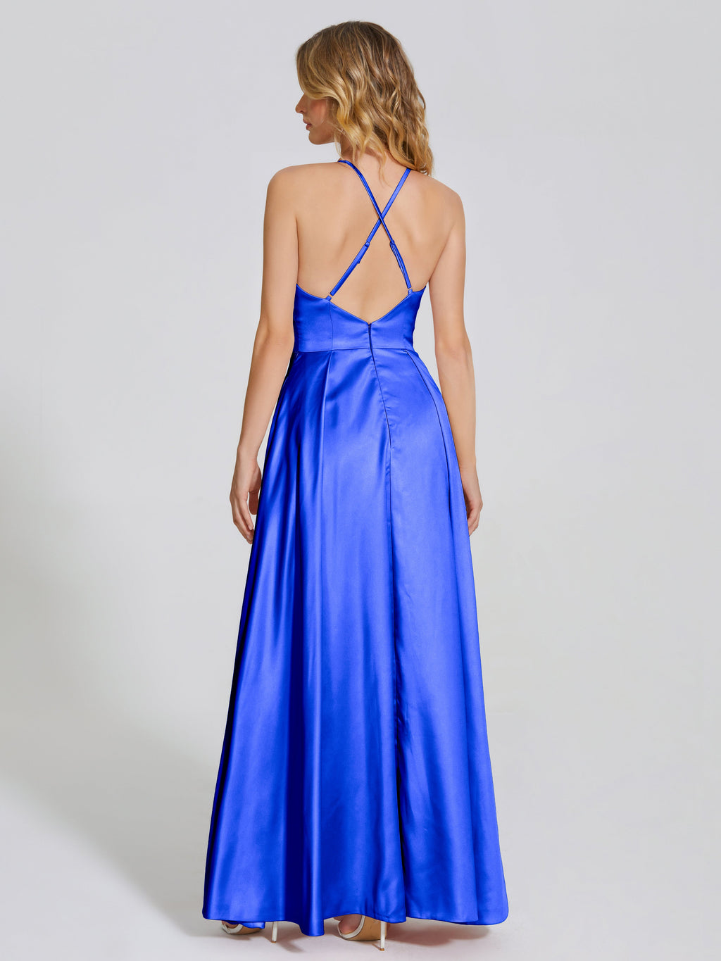Dakota Soft Satin Bridesmaid Dress With Cutout
