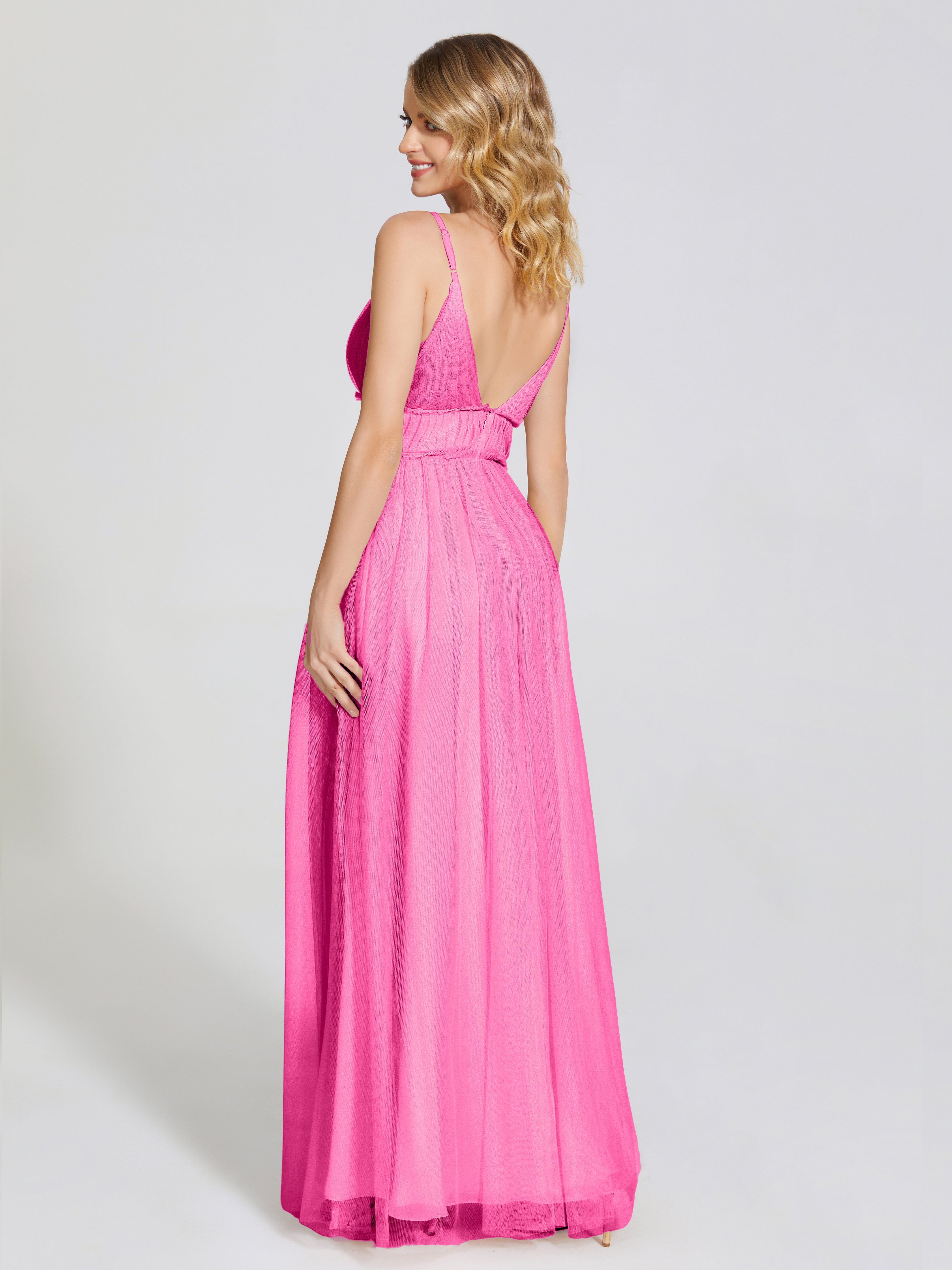 Alayna Spaghetti Straps Tulle Bridesmaid Dress