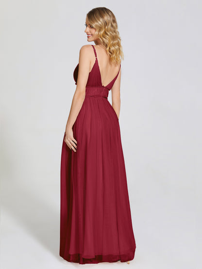 Alayna Spaghetti Straps Tulle Bridesmaid Dress