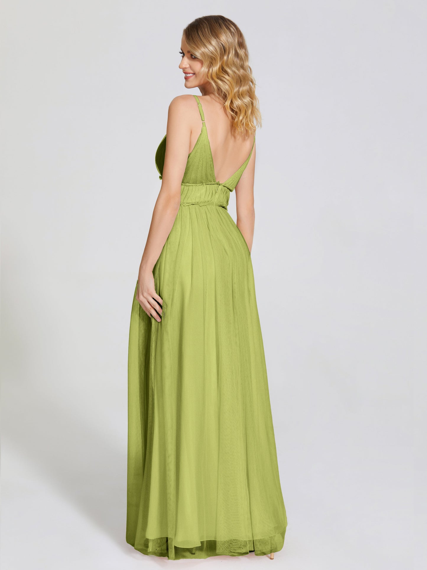 Alayna Spaghetti Straps Tulle Bridesmaid Dress