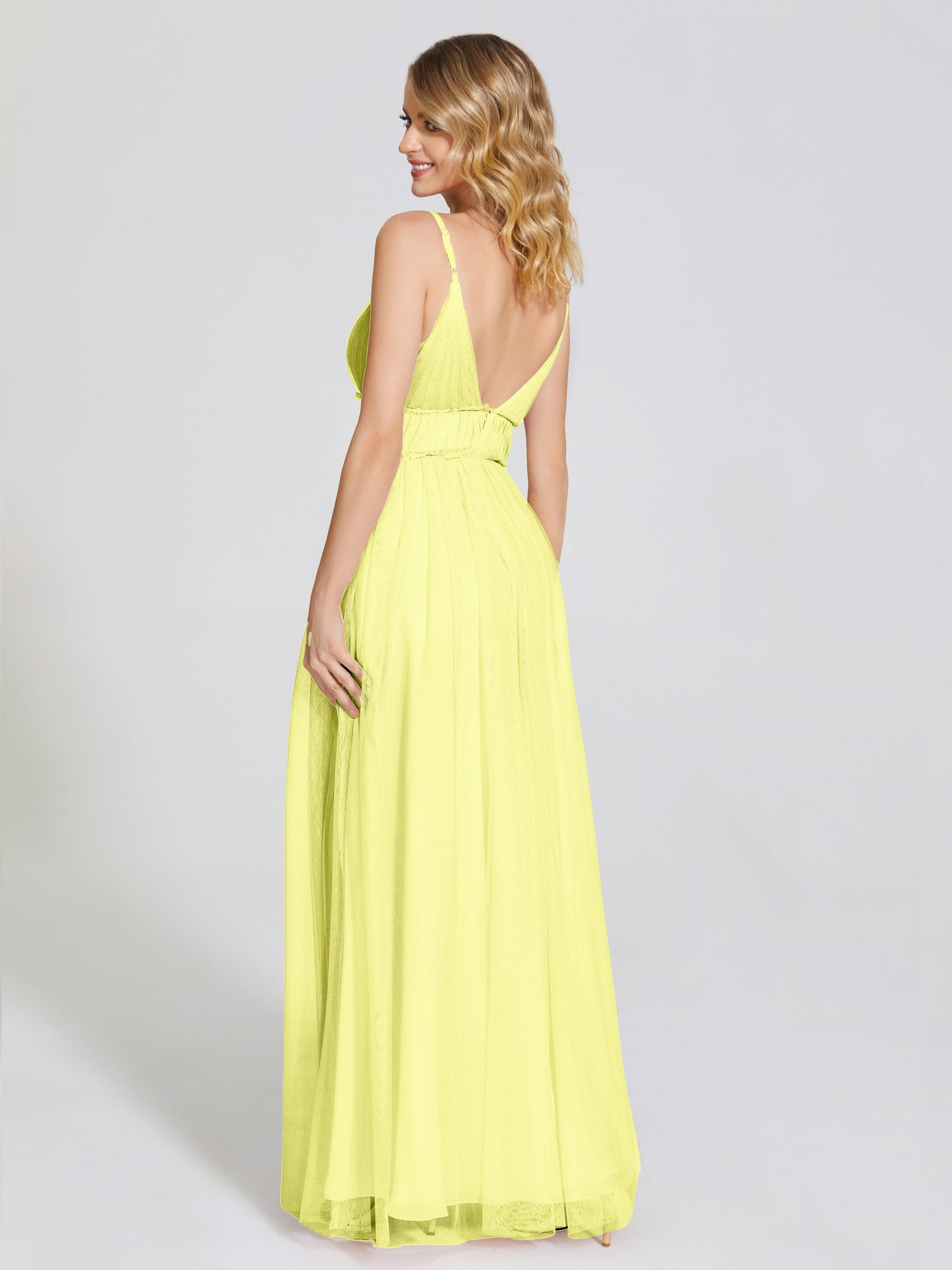 Alayna Spaghetti Straps Tulle Bridesmaid Dress
