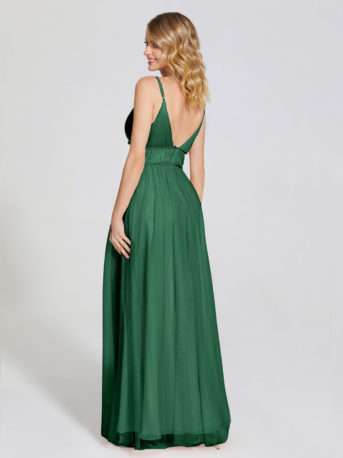 Alayna Spaghetti Straps Tulle Bridesmaid Dress