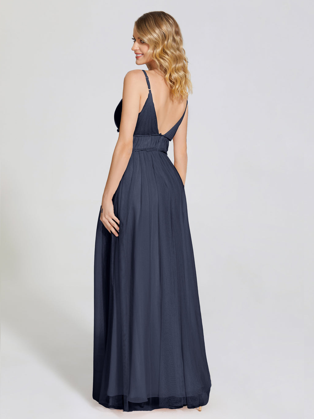 Alayna Spaghetti Straps Tulle Bridesmaid Dress