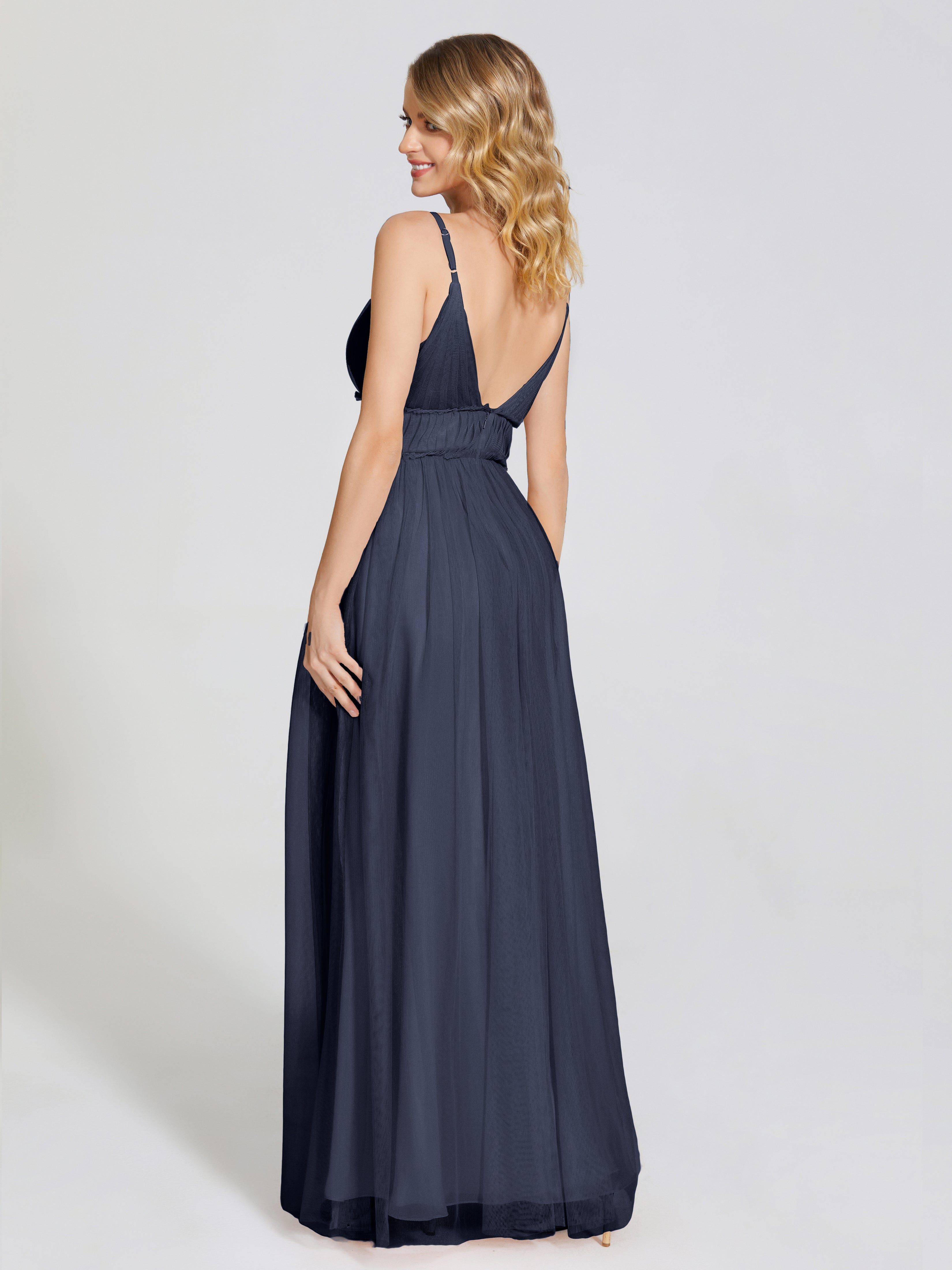 Alayna Spaghetti Straps Tulle Bridesmaid Dress