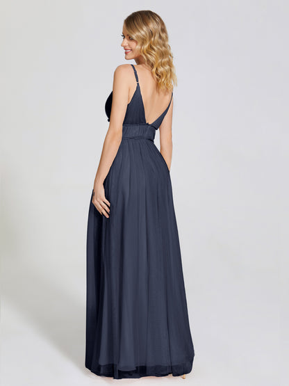Alayna Spaghetti Straps Tulle Bridesmaid Dress