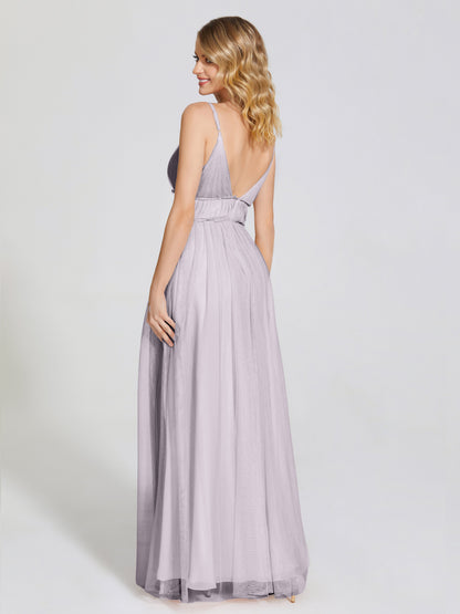 Alayna Spaghetti Straps Tulle Bridesmaid Dress