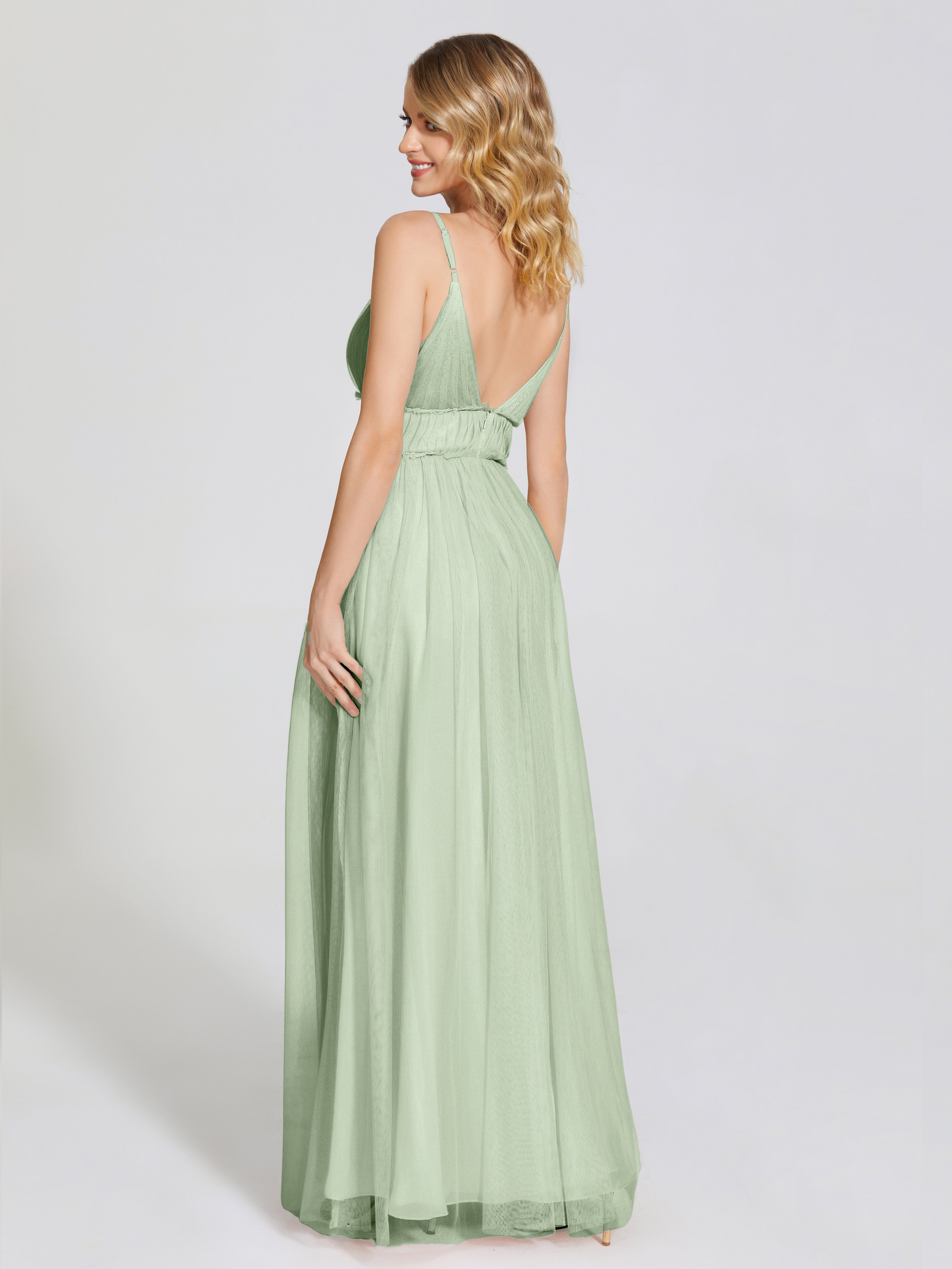 Alayna Spaghetti Straps Tulle Bridesmaid Dress