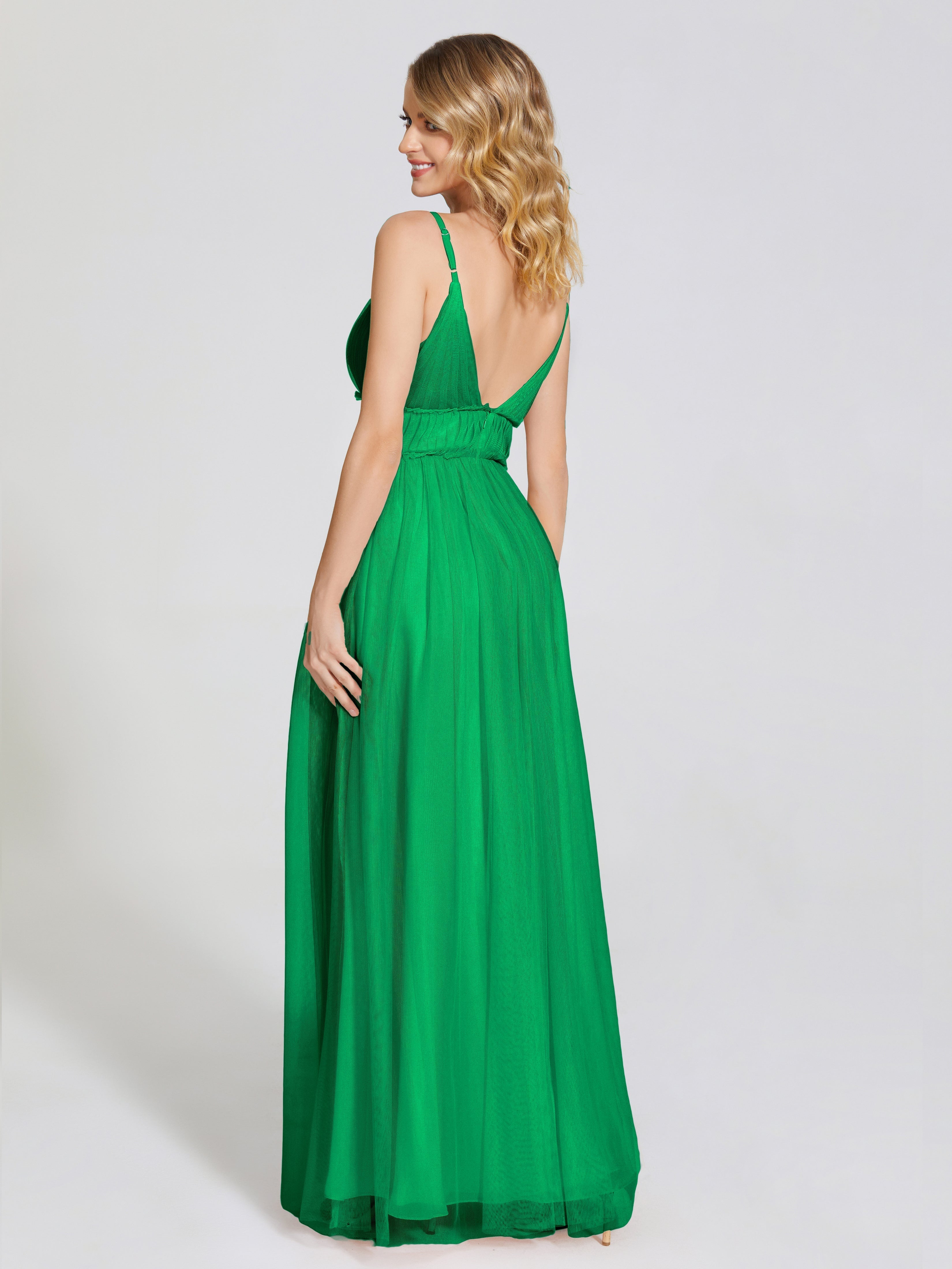Alayna Spaghetti Straps Tulle Bridesmaid Dress