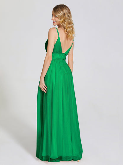 Alayna Spaghetti Straps Tulle Bridesmaid Dress