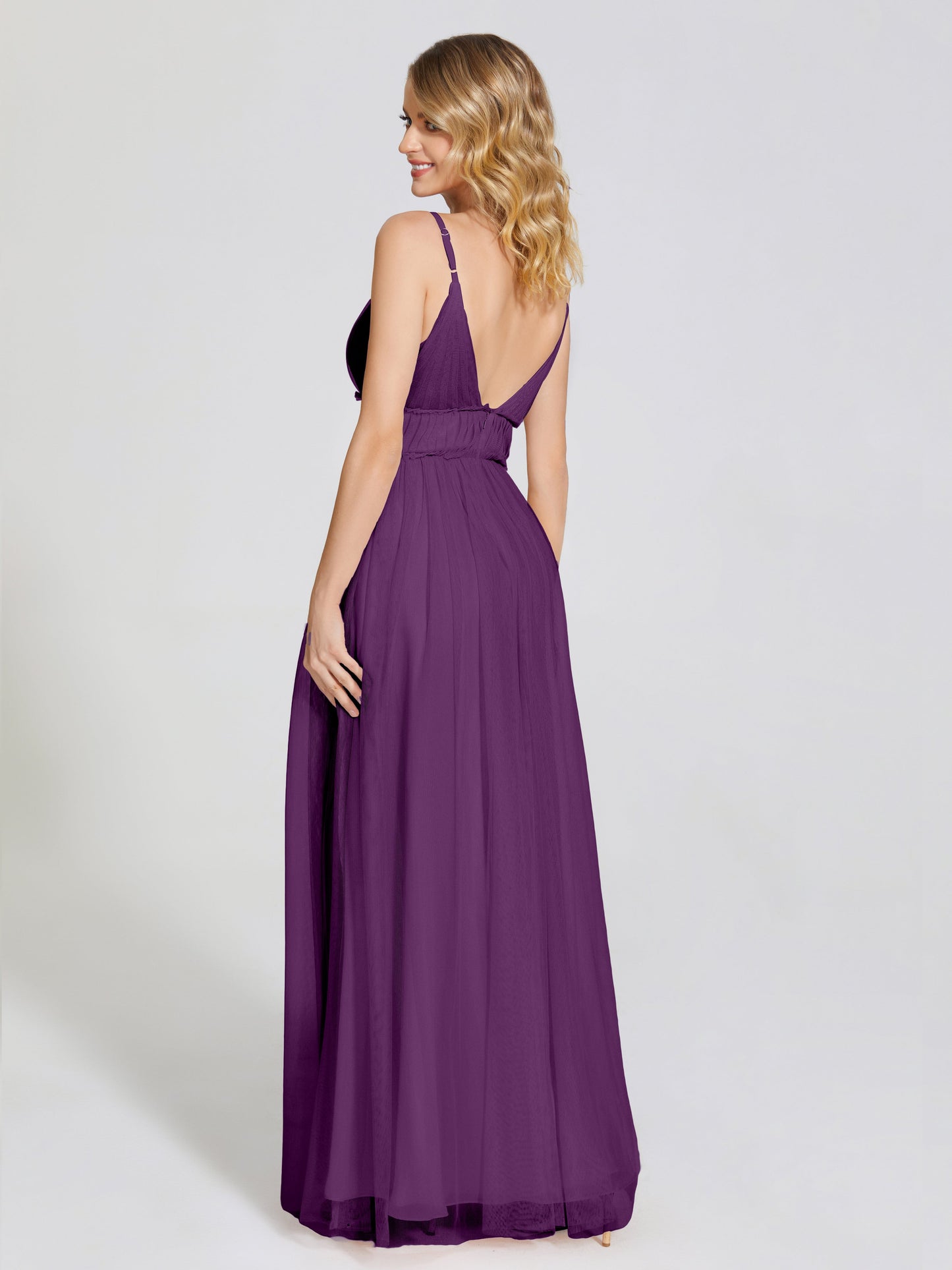 Alayna Spaghetti Straps Tulle Bridesmaid Dress