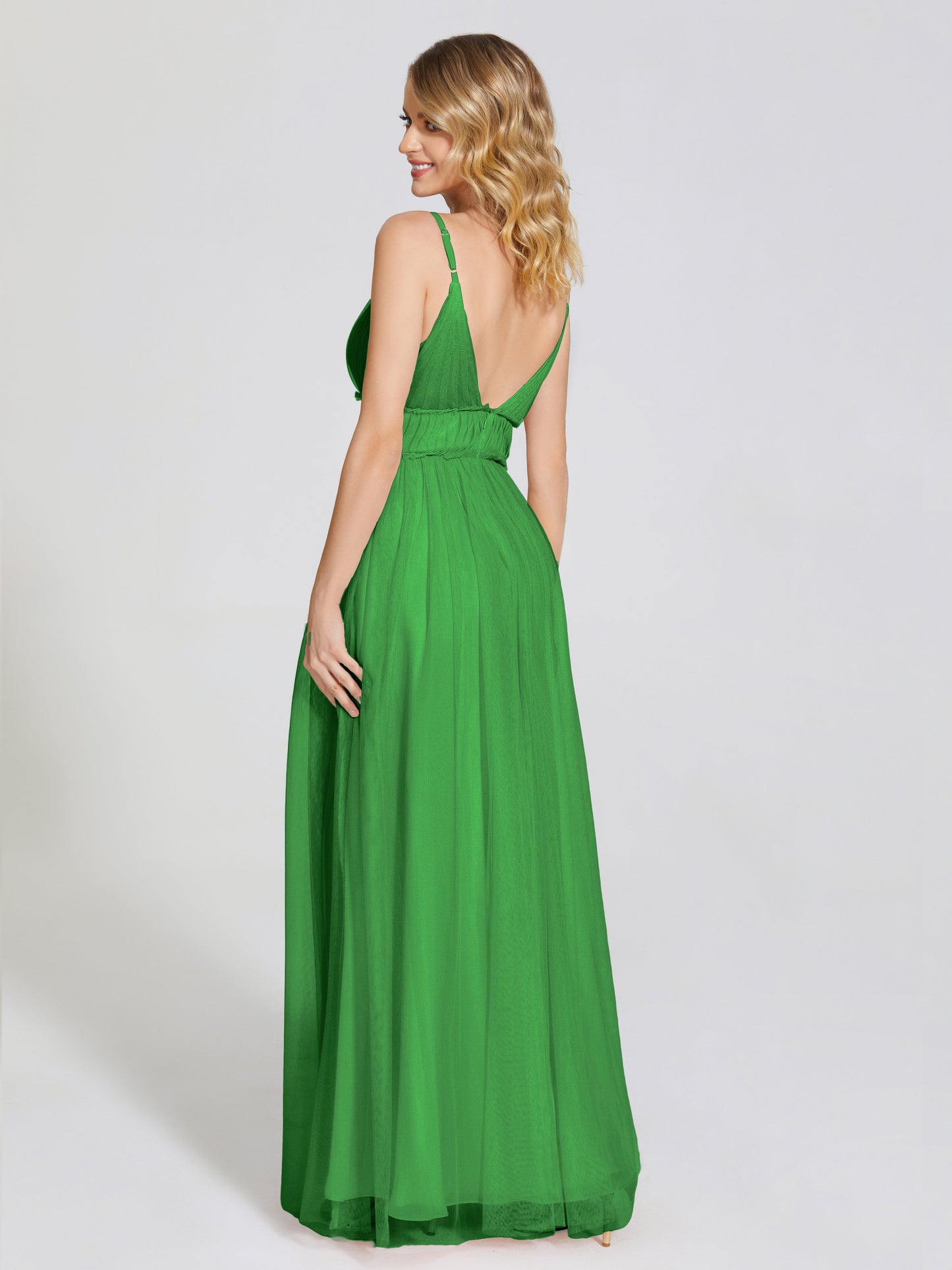 Alayna Spaghetti Straps Tulle Bridesmaid Dress