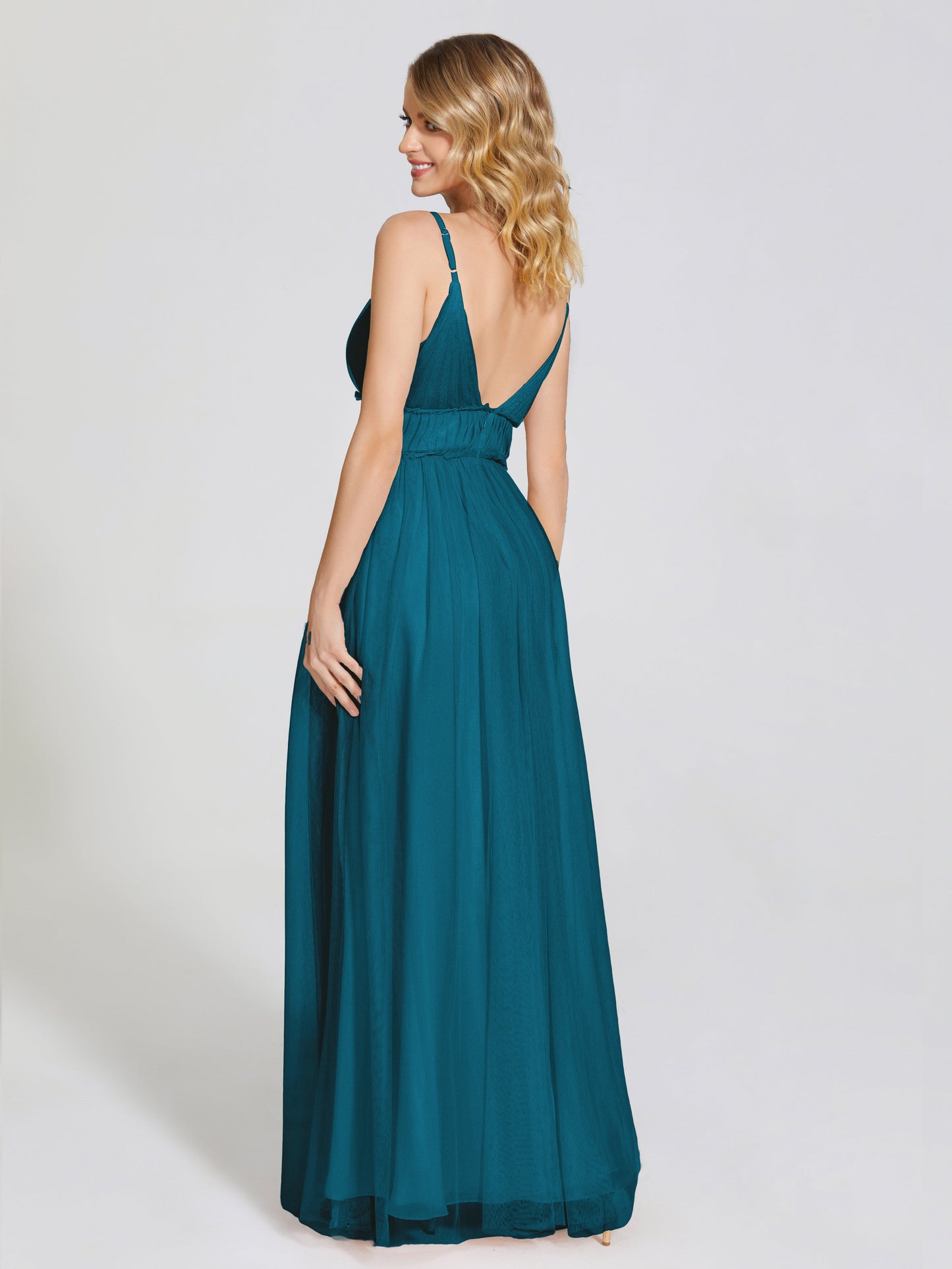 Alayna Spaghetti Straps Tulle Bridesmaid Dress