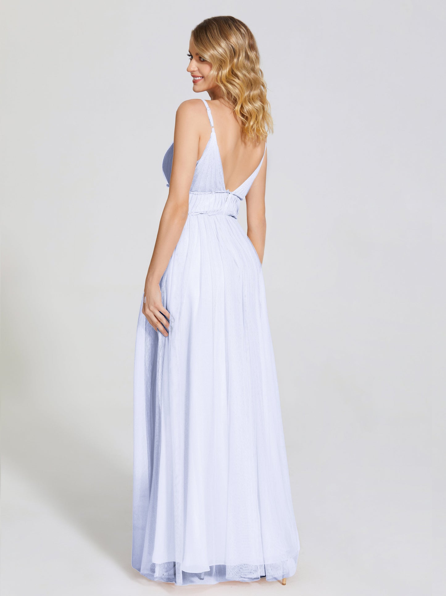 Alayna Spaghetti Straps Tulle Bridesmaid Dress