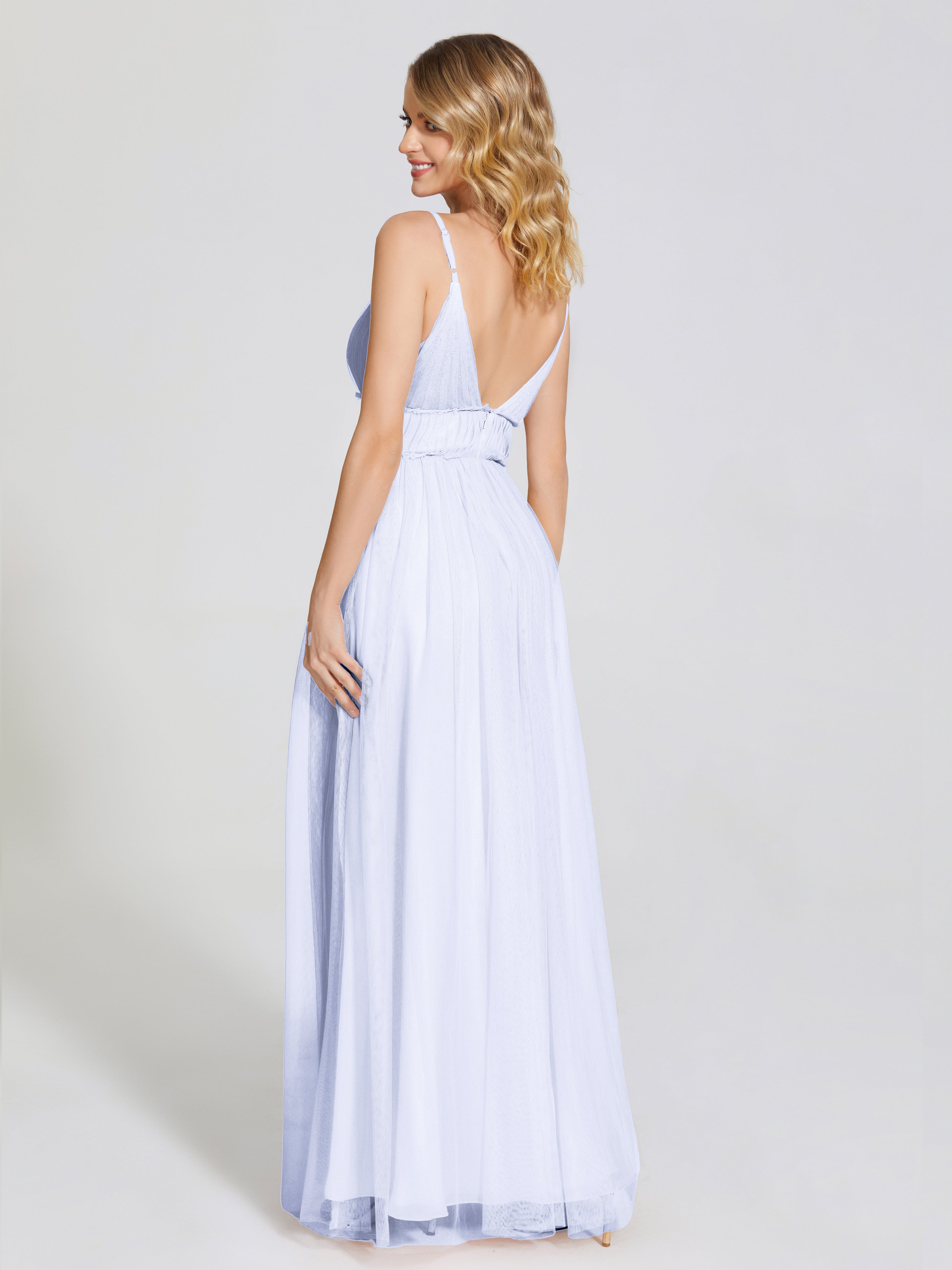 Alayna Spaghetti Straps Tulle Bridesmaid Dress