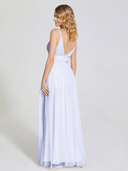 Alayna Spaghetti Straps Tulle Bridesmaid Dress