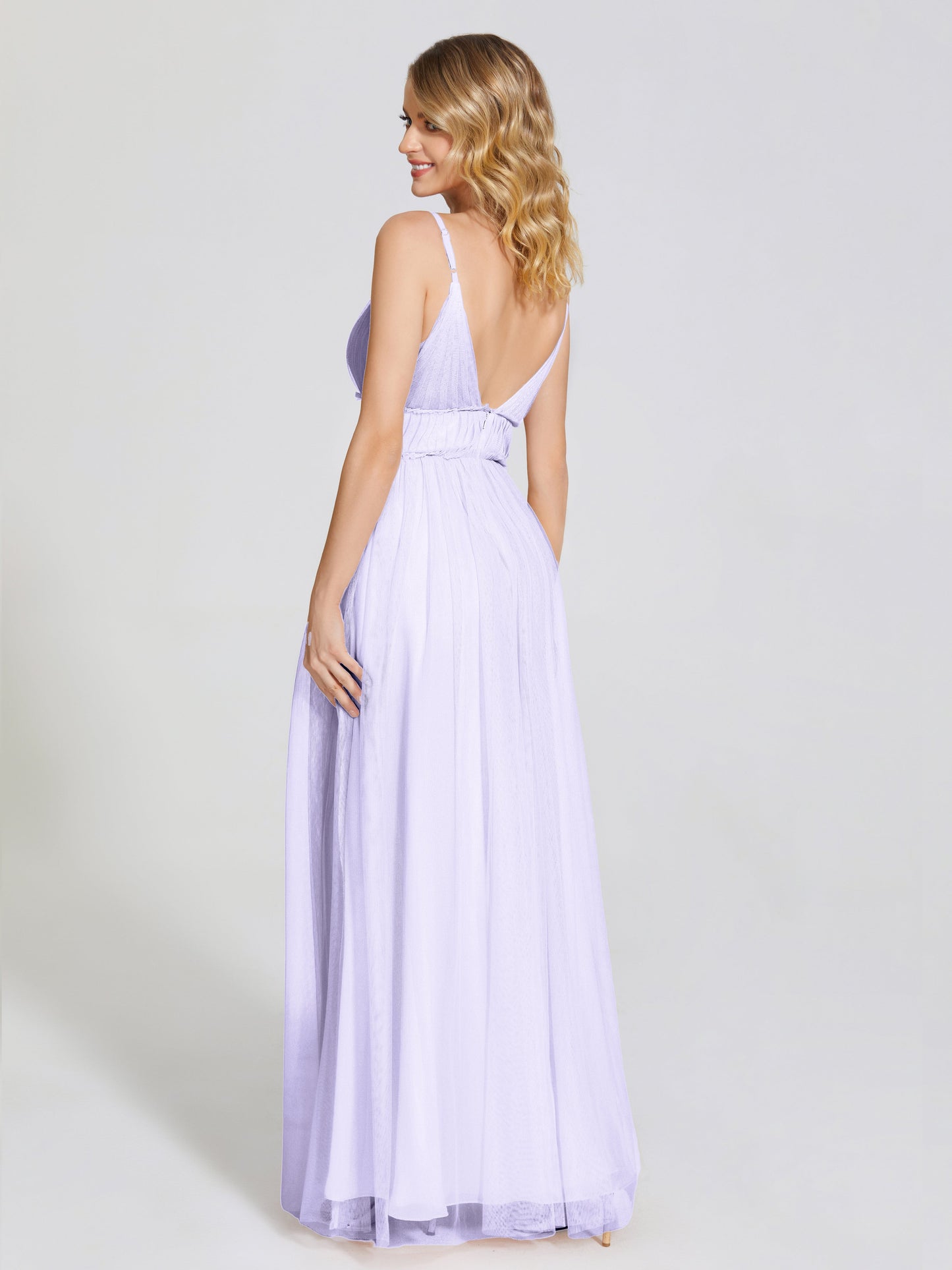 Alayna Spaghetti Straps Tulle Bridesmaid Dress