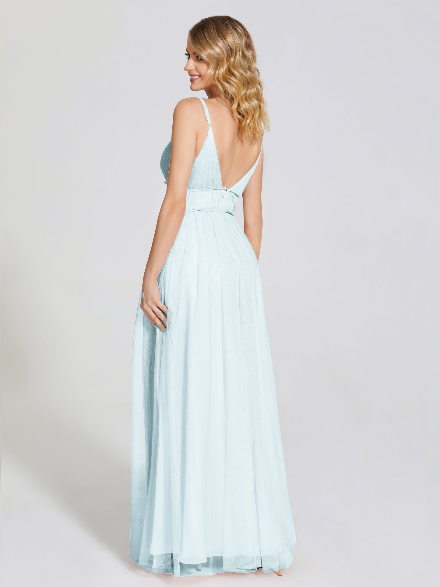 Alayna Spaghetti Straps Tulle Bridesmaid Dress