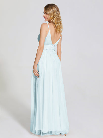Alayna Spaghetti Straps Tulle Bridesmaid Dress