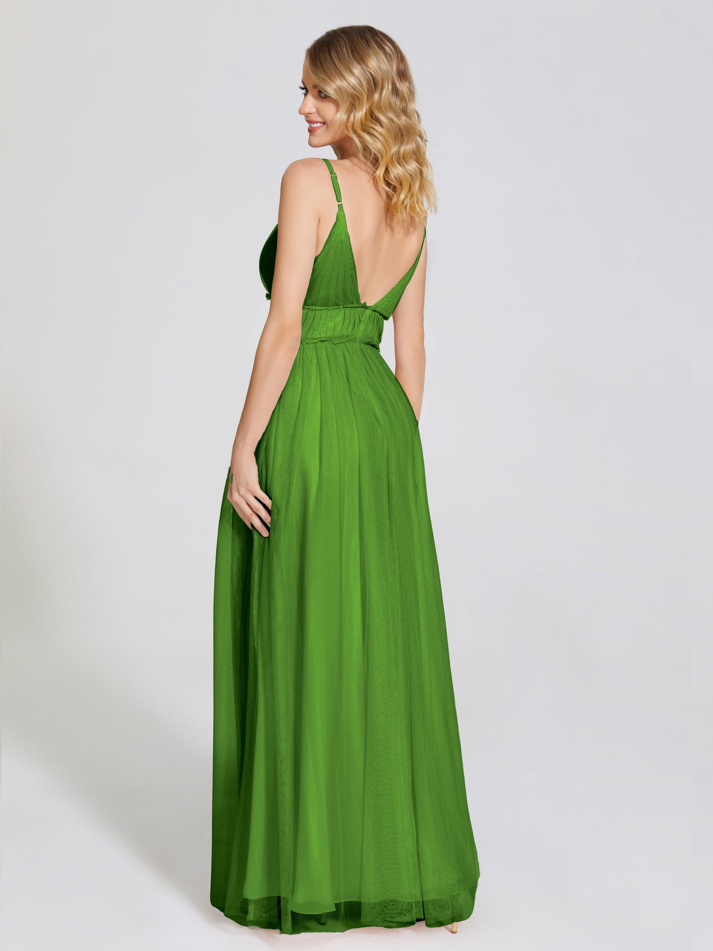 Alayna Spaghetti Straps Tulle Bridesmaid Dress