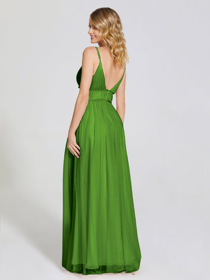 Alayna Spaghetti Straps Tulle Bridesmaid Dress