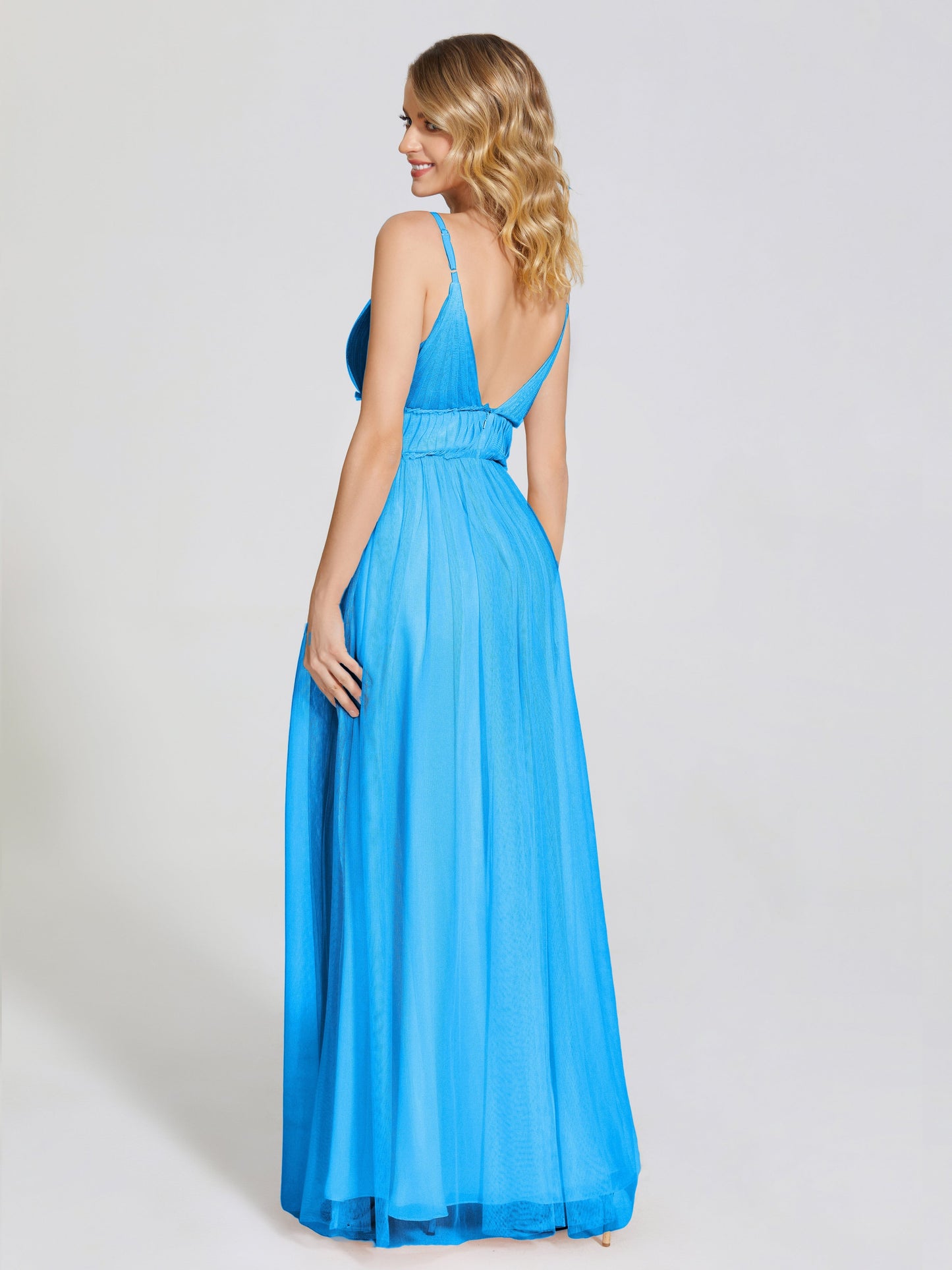 Alayna Spaghetti Straps Tulle Bridesmaid Dress