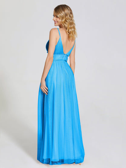 Alayna Spaghetti Straps Tulle Bridesmaid Dress