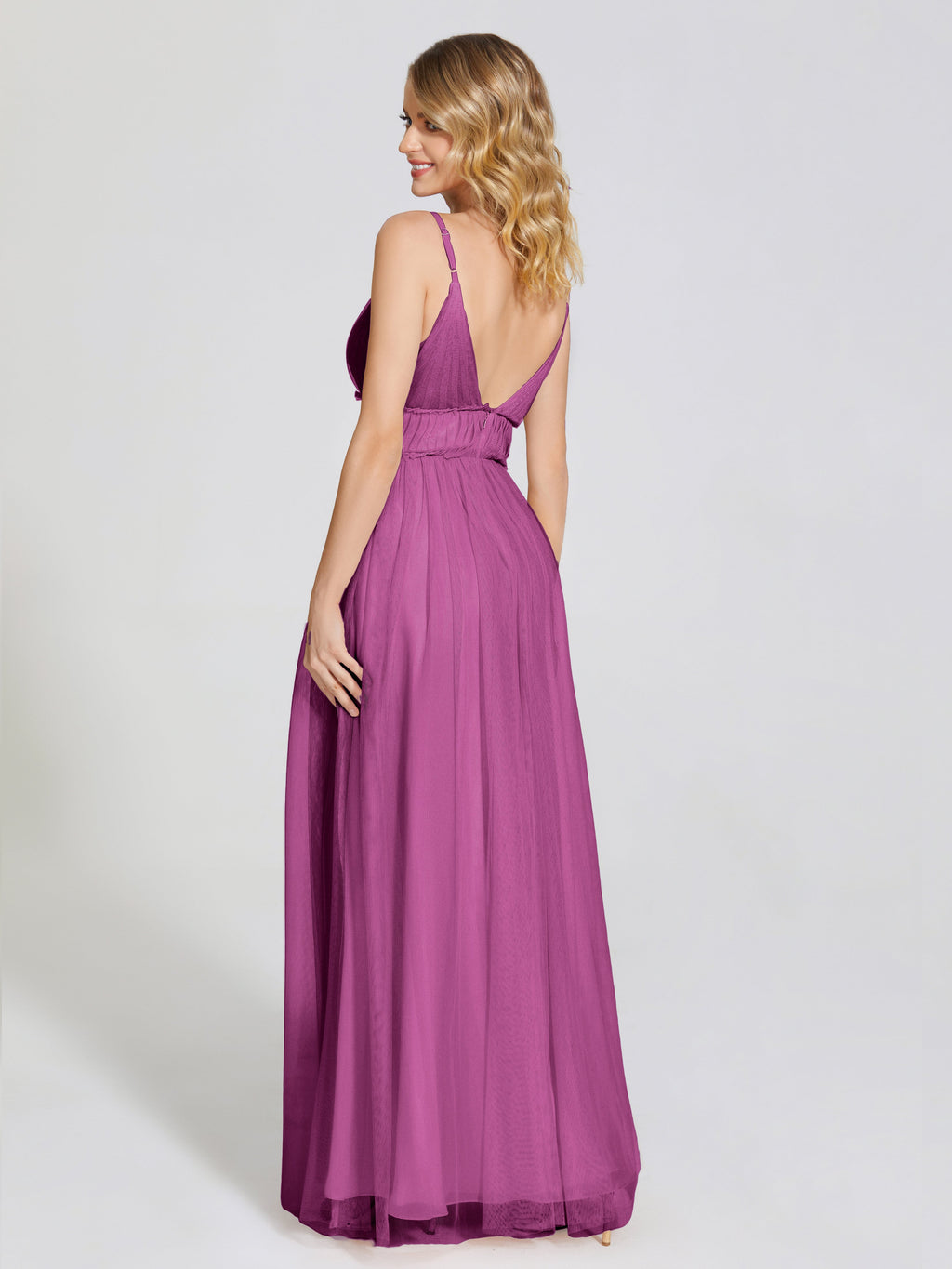 Alayna Spaghetti Straps Tulle Bridesmaid Dress
