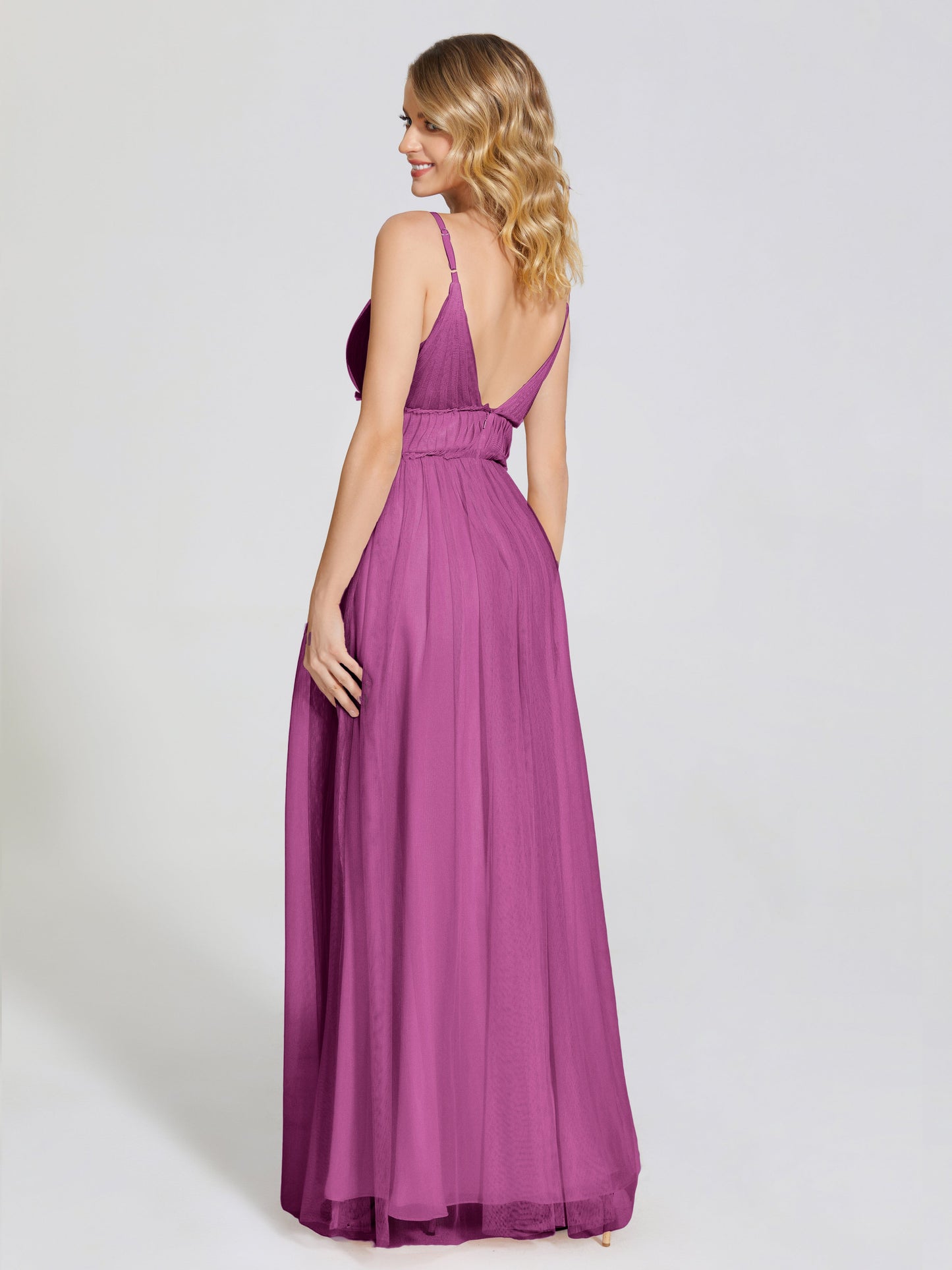 Alayna Spaghetti Straps Tulle Bridesmaid Dress