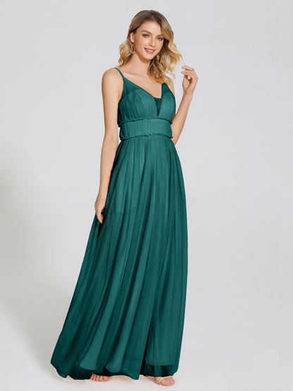 Alayna Spaghetti Straps Tulle Bridesmaid Dress