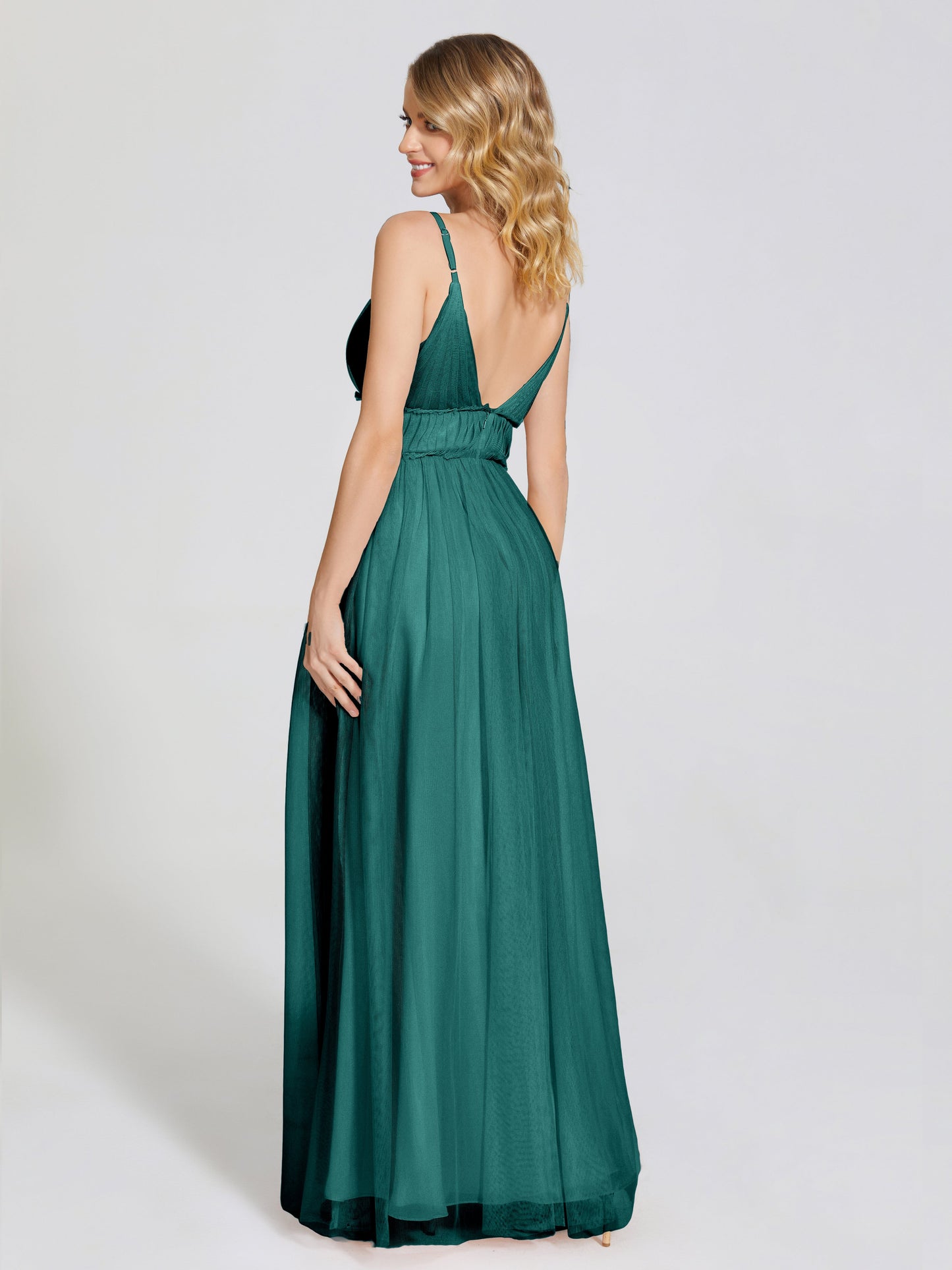 Alayna Spaghetti Straps Tulle Bridesmaid Dress